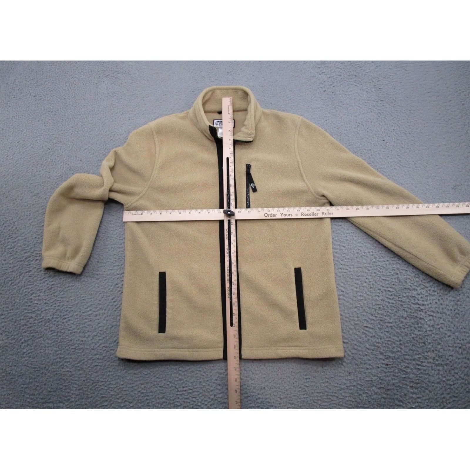 Vintage VINTAGE Alpine Tek Mens Beige Fleece Jacket Full Zip SZ M Ski Size M / US 6-8 / IT 42-44 - 3 Thumbnail