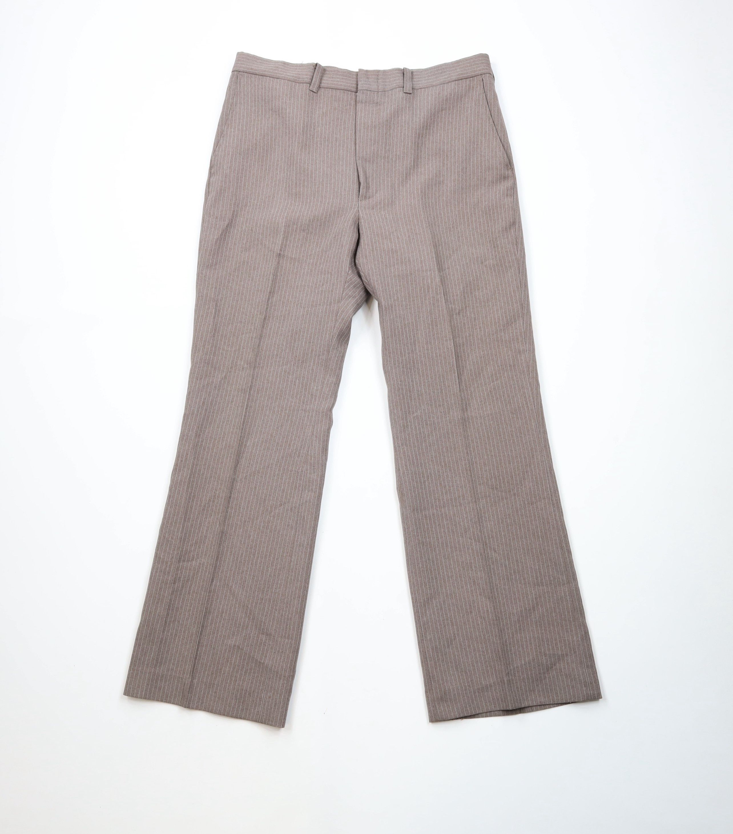 Vintage Vintage 70s Streetwear Knit Bell Bottoms Chino Pants USA Size US 34 / EU 50 - 1 Thumbnail