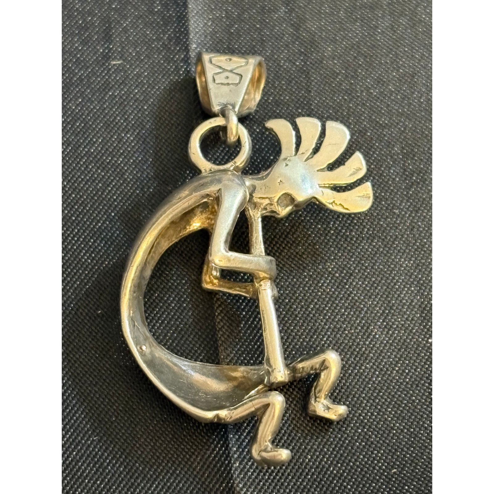 Other Sterling Silver Kokopelli Pendant Unmarked Southwestern Size ONE SIZE - 4 Thumbnail