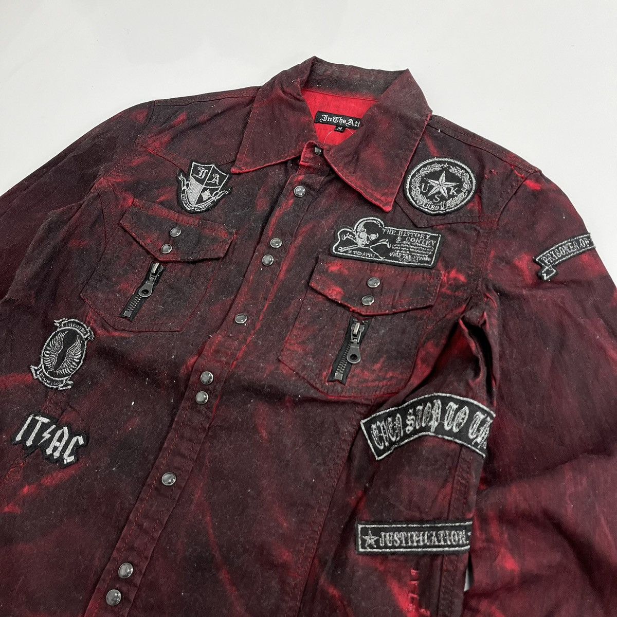 14th Addiction 2000s In the Attic Punk LGB Grunge Gothic Distressed Jacket Size US M / EU 48-50 / 2 - 4 Thumbnail