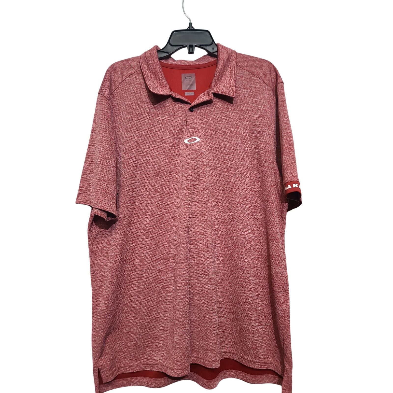 Oakley Oakley Golf Red Aero Ellipse Polo Regular Fit Size XXL Size US XXL / EU 58 / 5 - 2 Thumbnail