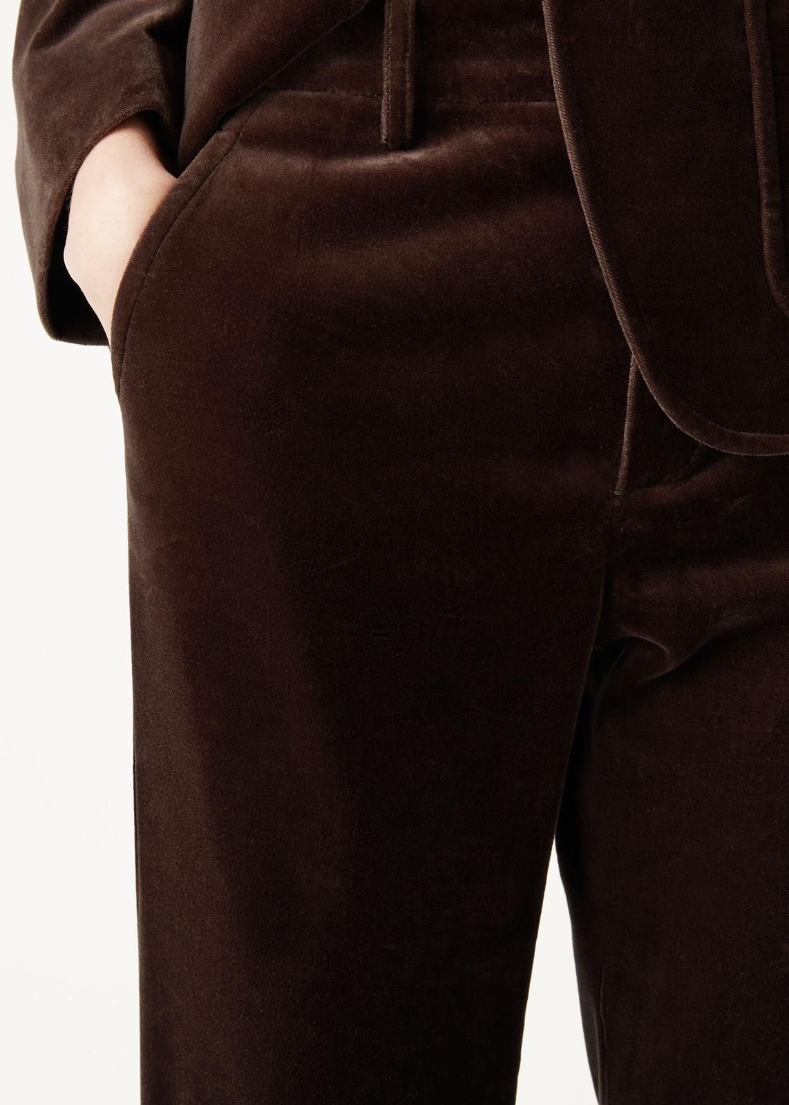 Loro Piana o1srvl11e1125 FAO2443 Velvet Gaby Trousers in Brown Size 28" / US 6 / IT 42 - 4 Thumbnail