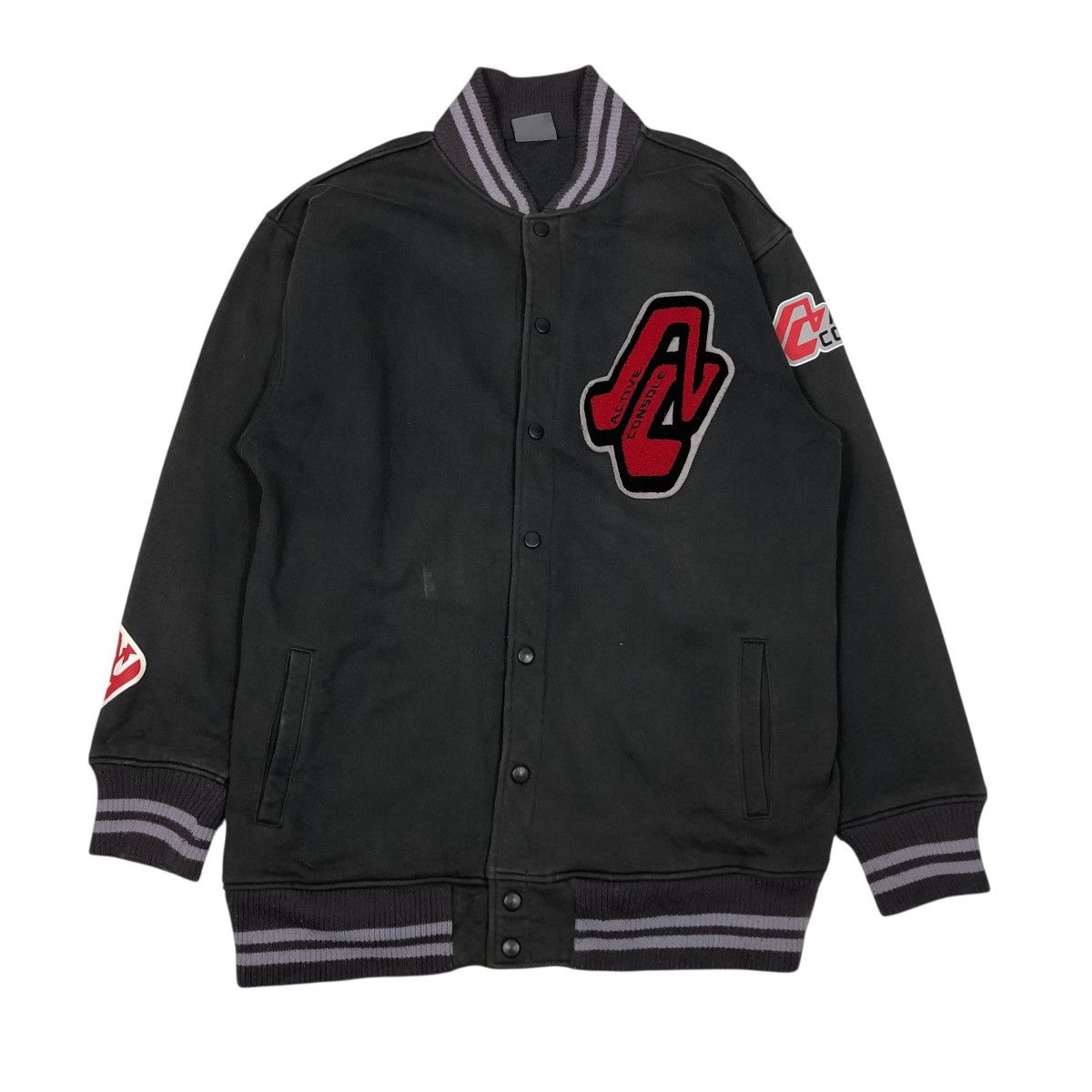 Japanese Brand 🔥VINTAGE VARSITY BOMBER JACKET ACTIVE CONSOLE ISSEY MIYAKE Size US XL / EU 56 / 4 - 1 Thumbnail