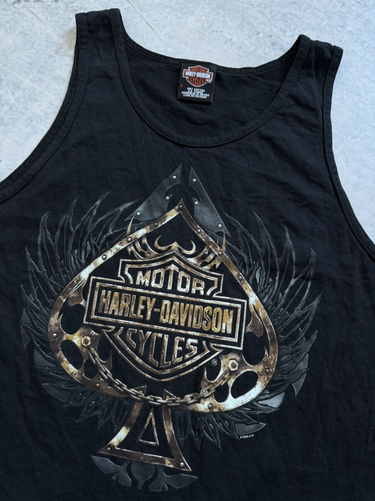 Harley Davidson × Vintage 🔥HARLEY DAVIDSON TANK TOP VINTAGE 2008 tee Size US L / EU 52-54 / 3 - 4 Thumbnail