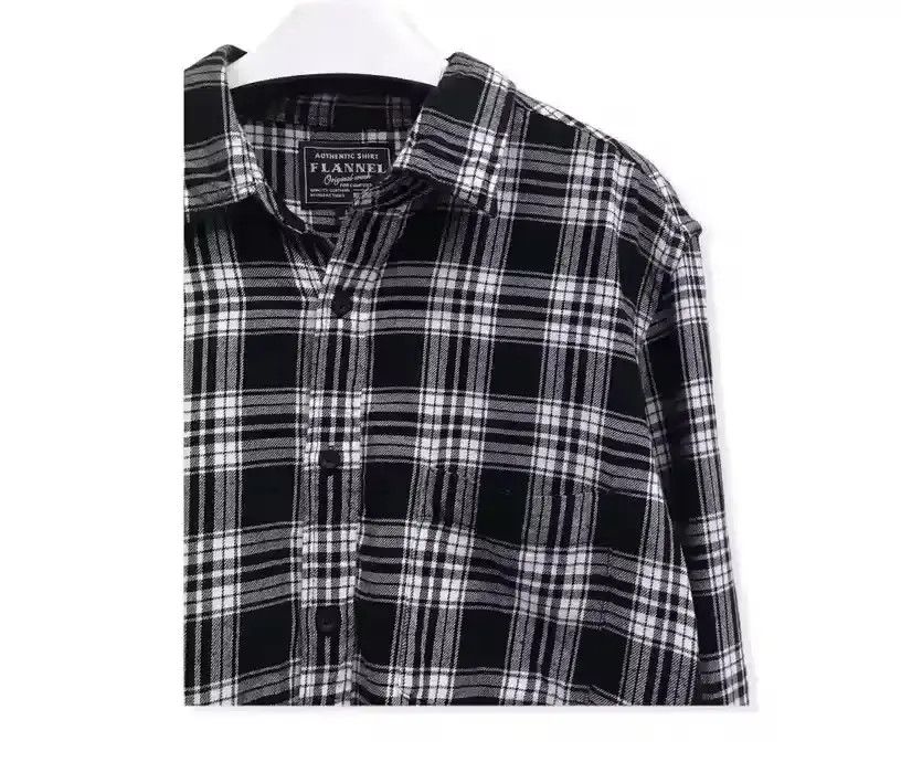 Flannel Japanese Brand Uniqlo Plaid Tartan Flannel Shirt Size US L / EU 52-54 / 3 - 3 Thumbnail