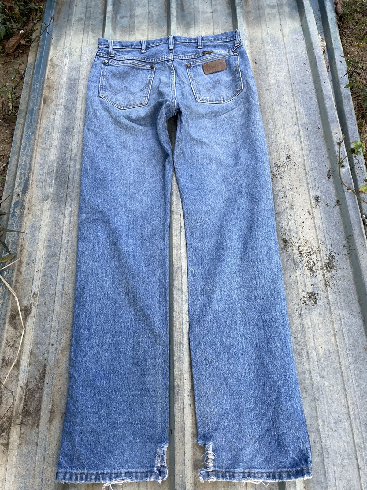 Japanese Brand × Vintage Y2K Wragler Distressed Denim – Rare Size Vintage Size US 32 / EU 48 - 2 Thumbnail
