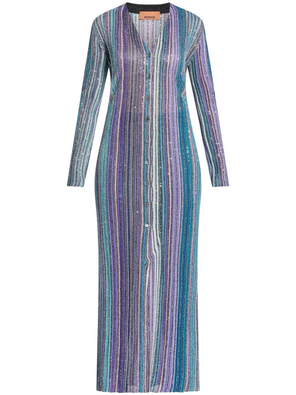 Missoni STRIPED LONG CARDIGAN Size S / US 4 / IT 40 - 1 Thumbnail