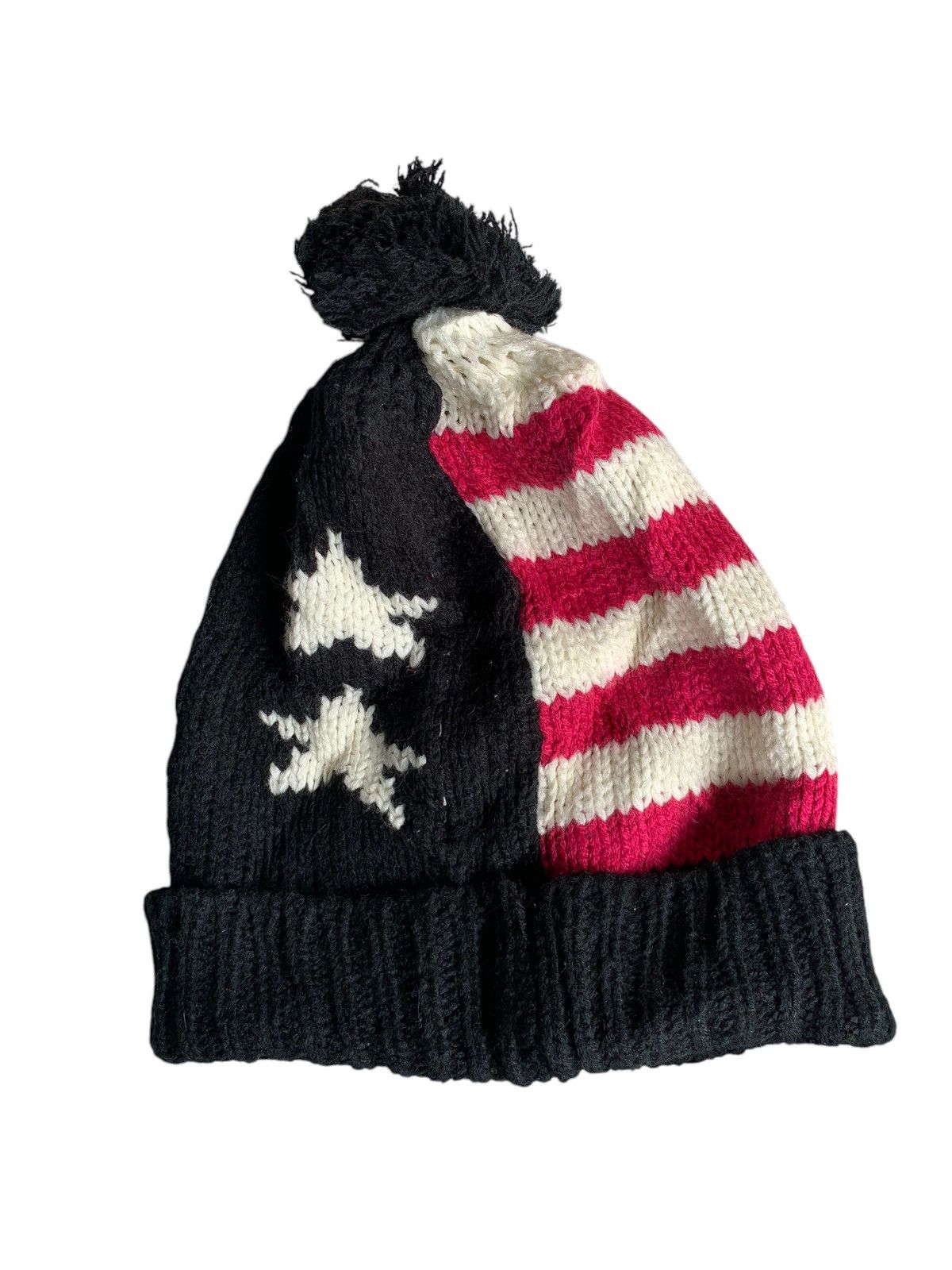 Japanese Brand × Kapital × Vintage KNITTED AMERICAN FLAG DESIGN WINTER SESSIONS BEANIE HAT Size ONE SIZE - 2 Thumbnail