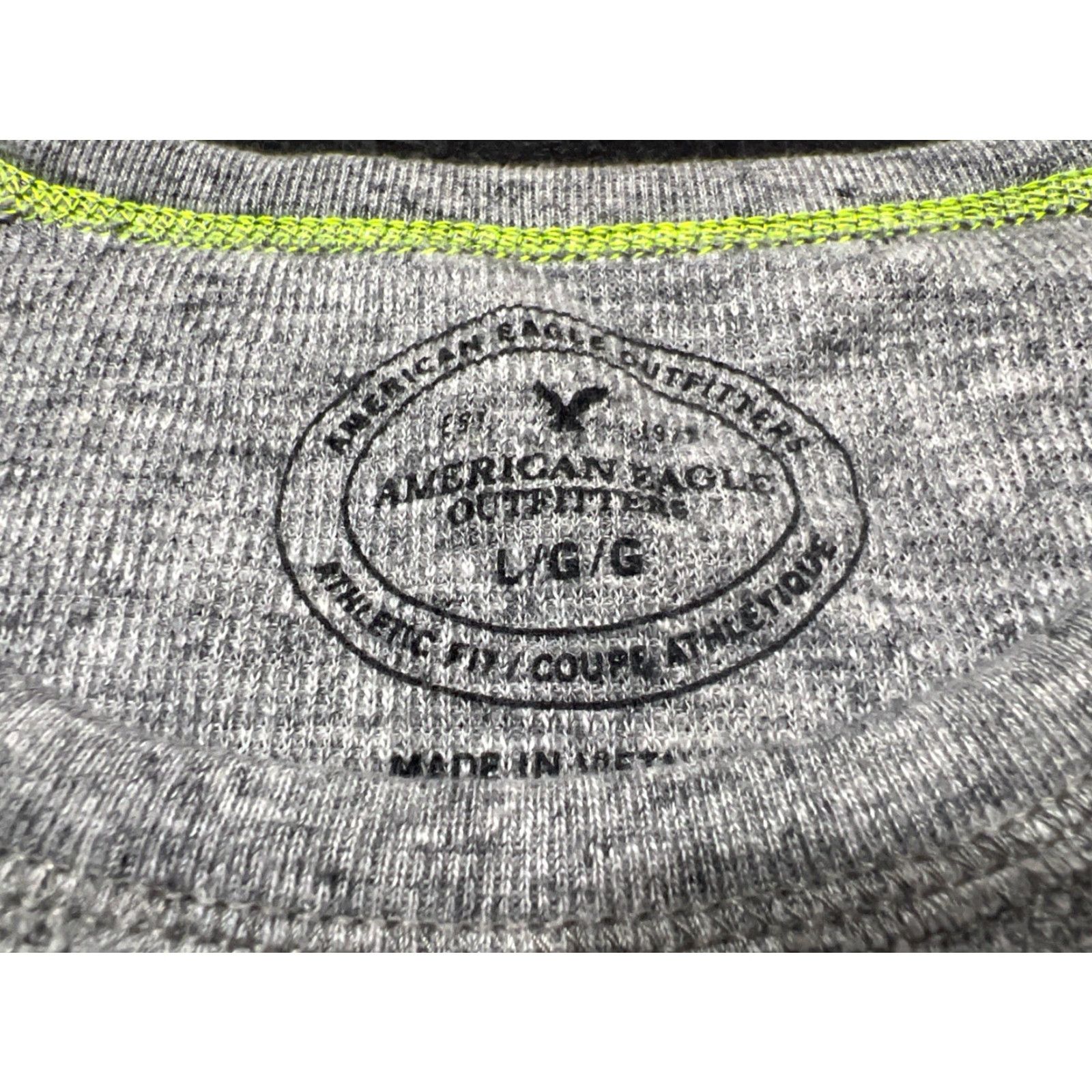 American Eagle Outfitters American Eagle Outfitters T-Shirt Mens Large L Gray Thermal Knit Outdoors Casual Size US L / EU 52-54 / 3 - 5 Thumbnail