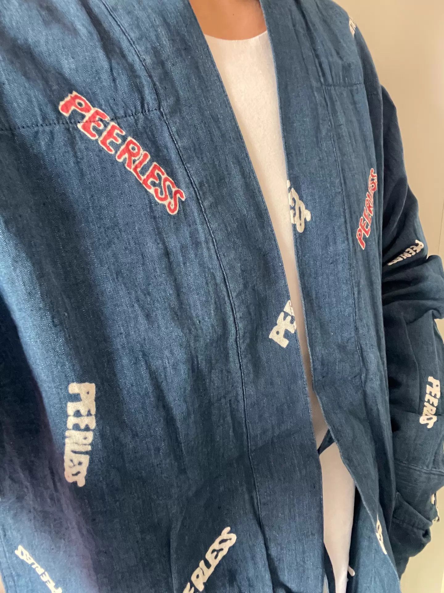 Visvim visvim peerless indigo allover print soft denim haori size 3 like new Size US L / EU 52-54 / 3 - 1 Thumbnail