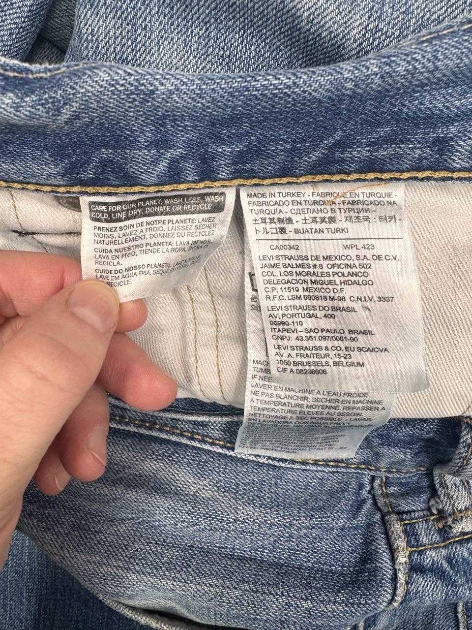 Levi's Levi's 504 Men's Blue Jeans Straight Fit Size 34 Size US 34 / EU 50 - 6 Thumbnail