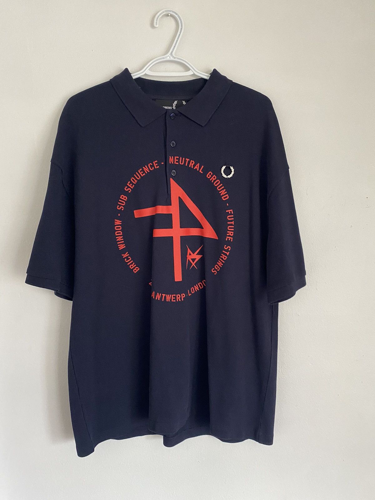 Fred Perry × Raf Simons Raf Simons X Fred Perry logo-patch polo  