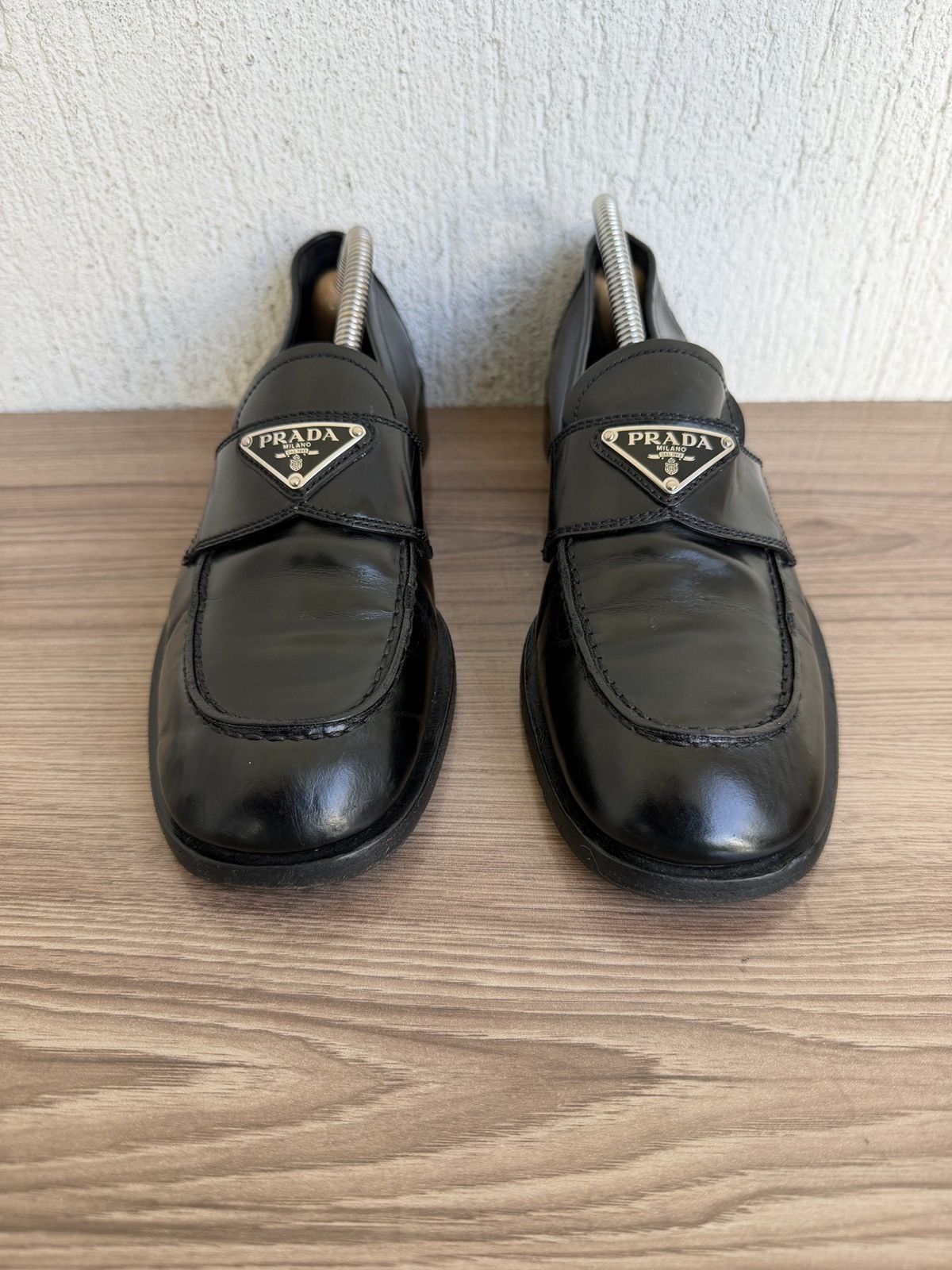 Prada ❤️🔥 brushed leather loafers Size US 9 / IT 39 - 5 Thumbnail