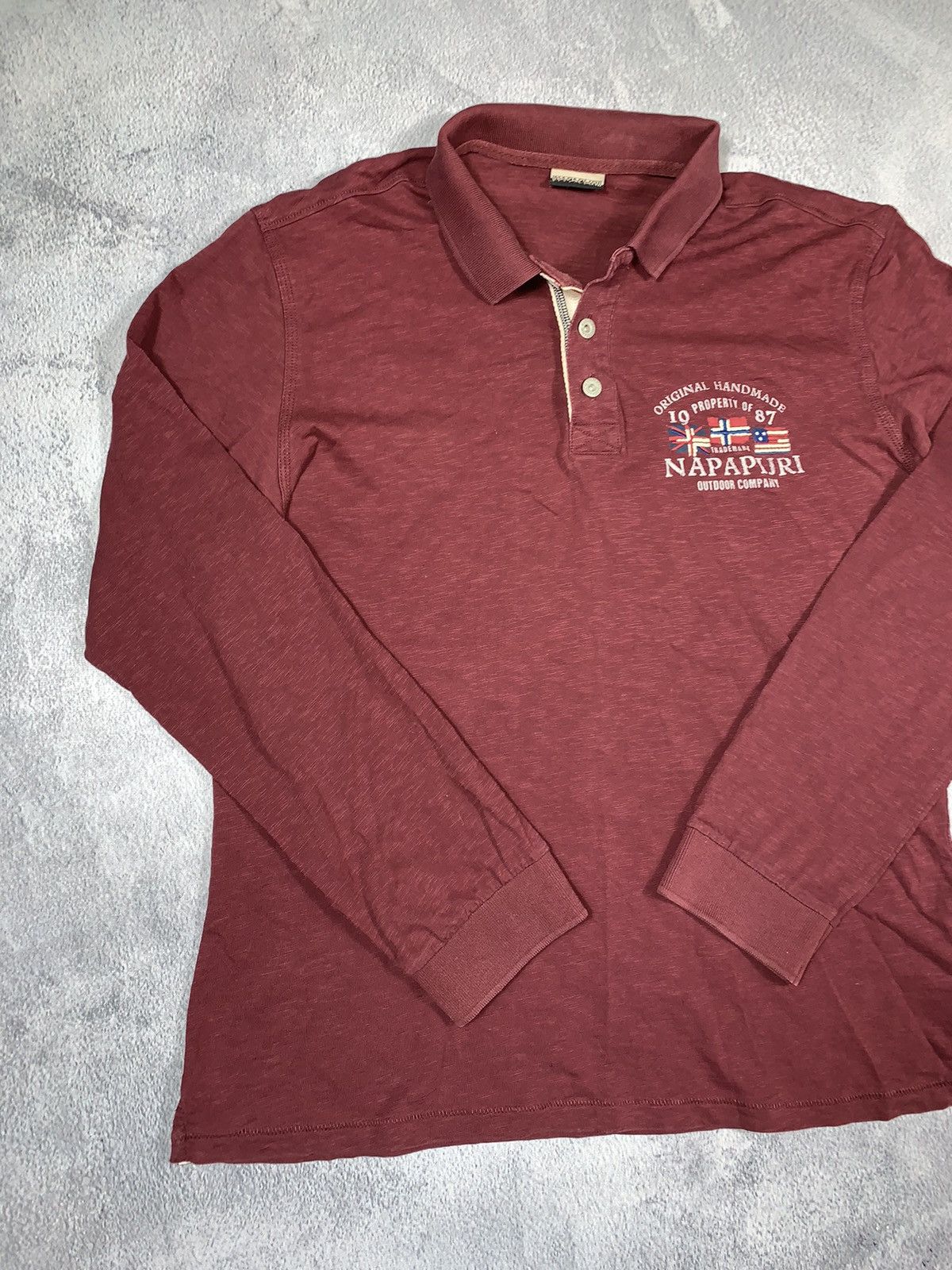 Napapijri × Vintage Vintage Y2K Napapiri 1/4 polo long sleeve streetwear size XL Size US XL / EU 56 / 4 - 2 Thumbnail