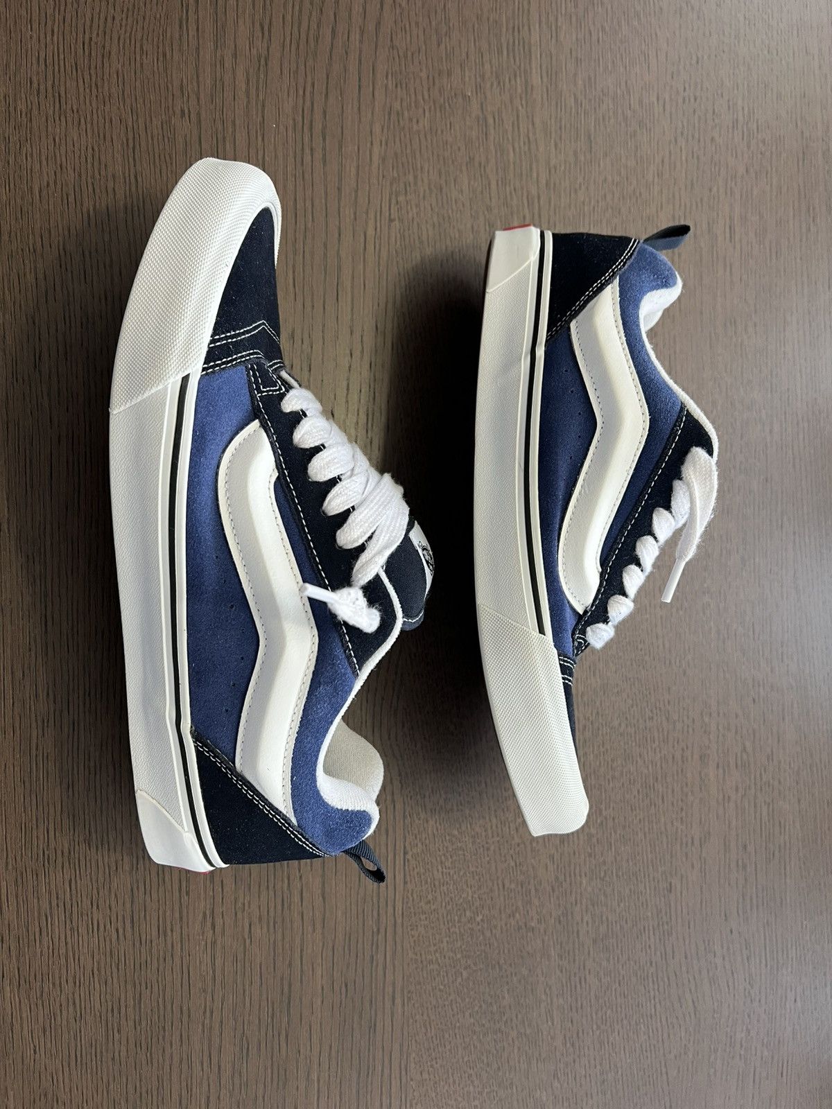 Vans Vans Knu Skool / navy blue and white Size US 12 / EU 45 - 2 Thumbnail