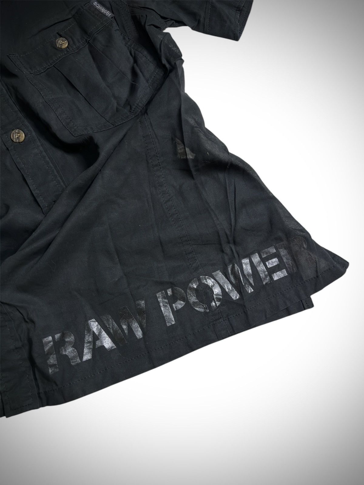 Hysteric Glamour 2000’s Hysteric Glamour - Blank Raw Power Button Shirt Size S / US 4 / IT 40 - 5 Thumbnail