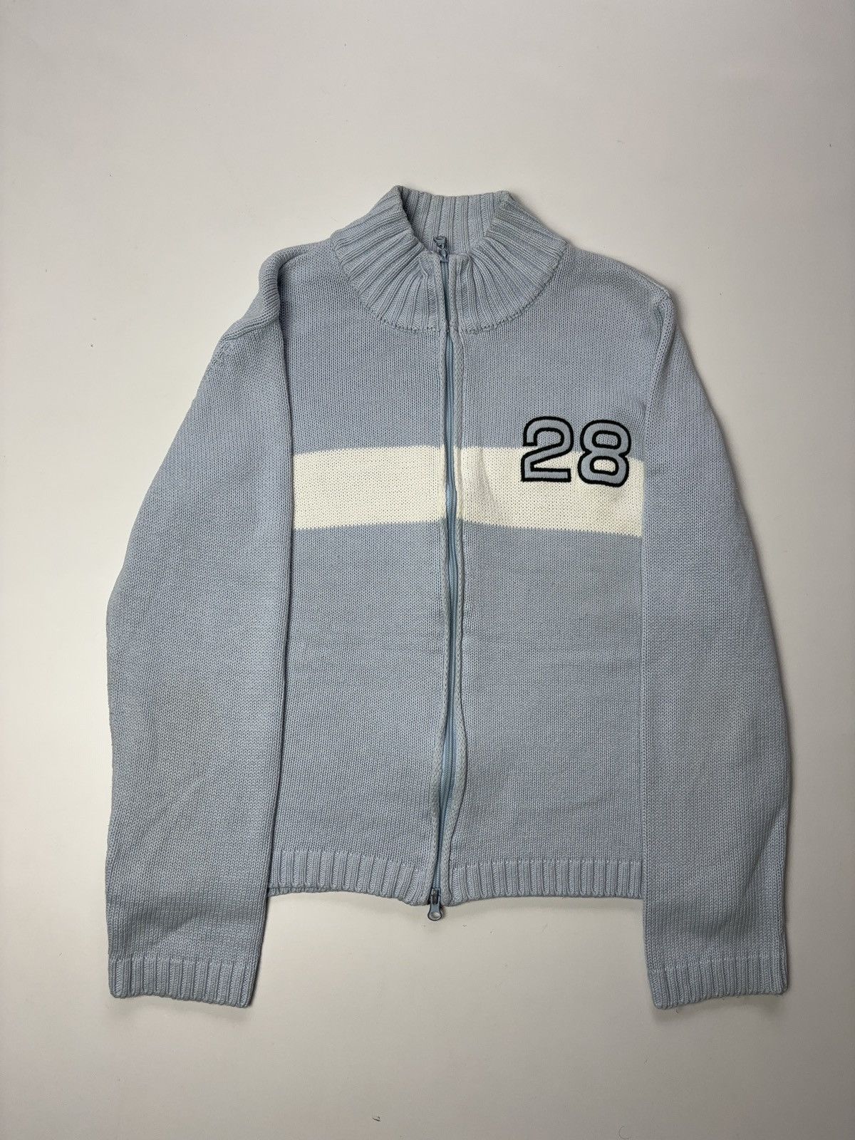 Vintage Knit vintage zip sweater moto style pullover Size US S / EU 44-46 / 1 - 2 Thumbnail