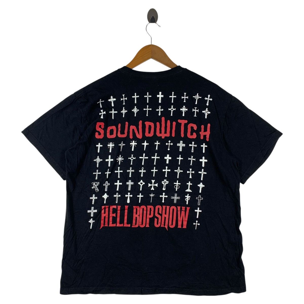 Other Vintage Soundwitch "Hell Bop Show" Japanese Goth Graphic Tee Size US XL / EU 56 / 4 - 4 Thumbnail