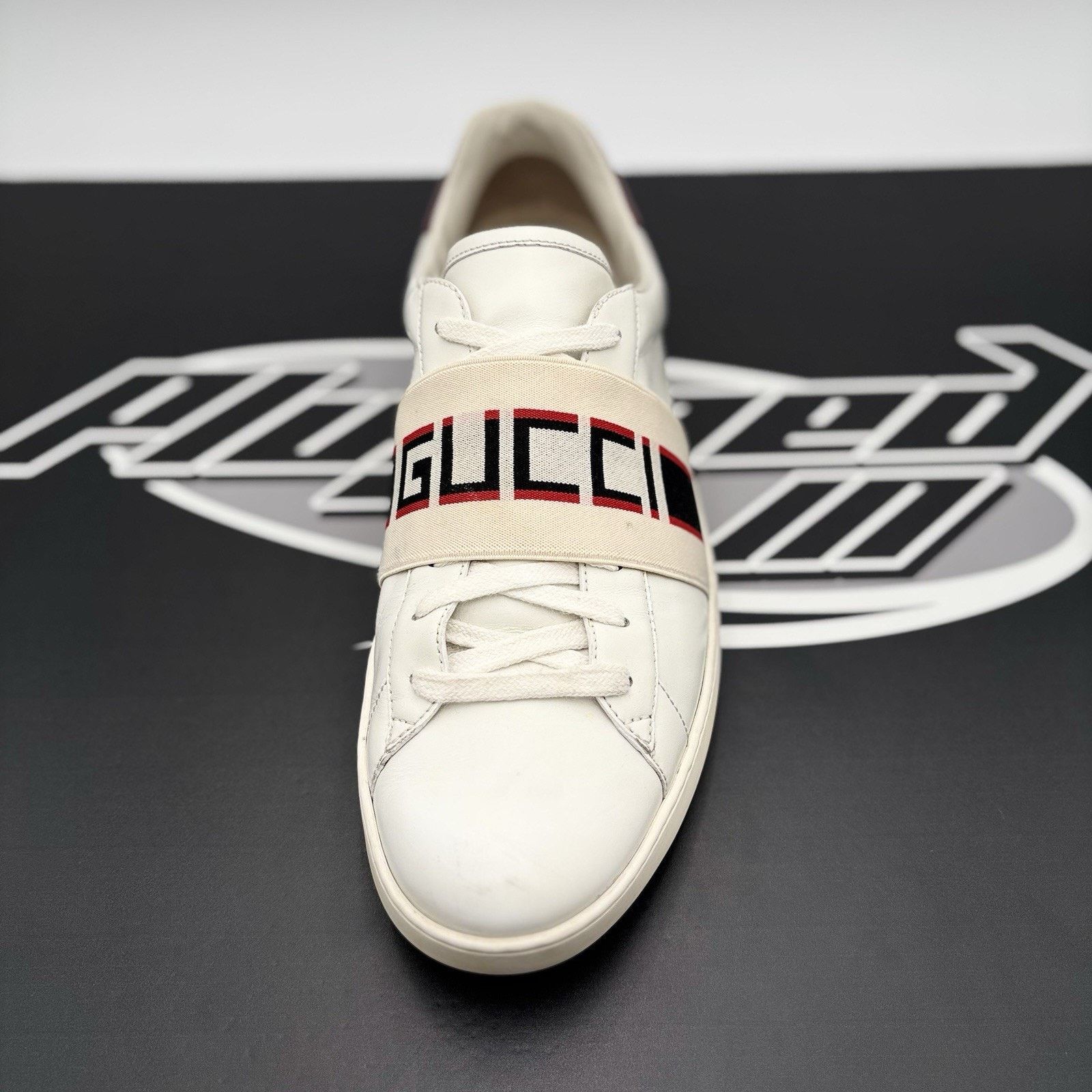 Gucci (11.5 US) - Gucci Ace Gucci Stripe ‘ White, Red ‘ Size US 11.5 / EU 44-45 - 14 Thumbnail