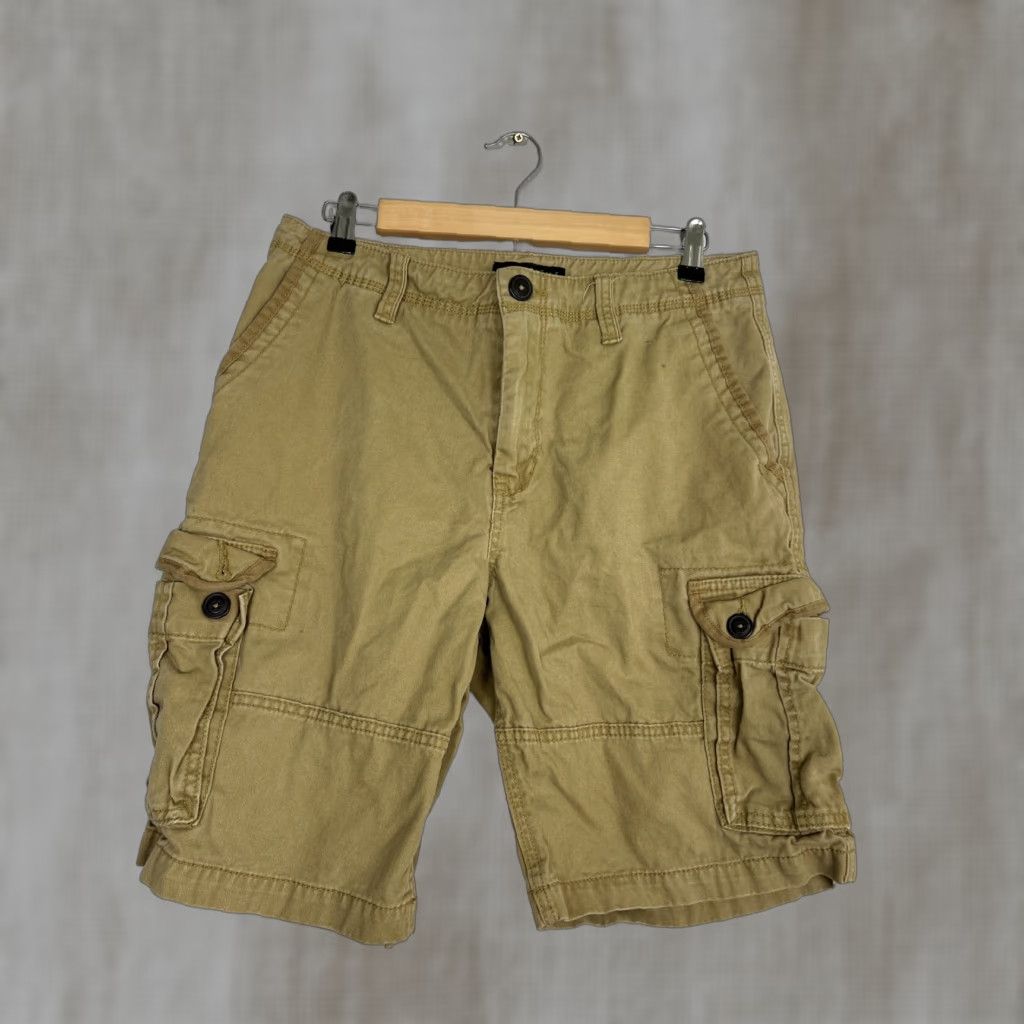 Vintage Aéropostale Cargo Shorts Beige Cotton 32x10 Men Regular Size US 32 / EU 48 - 1 Thumbnail
