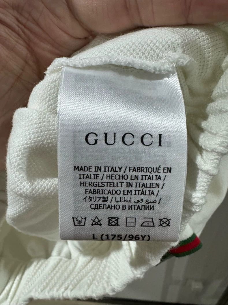 Gucci Gucci The latest short college style white small logo knitt Size US L / EU 52-54 / 3 - 4 Thumbnail
