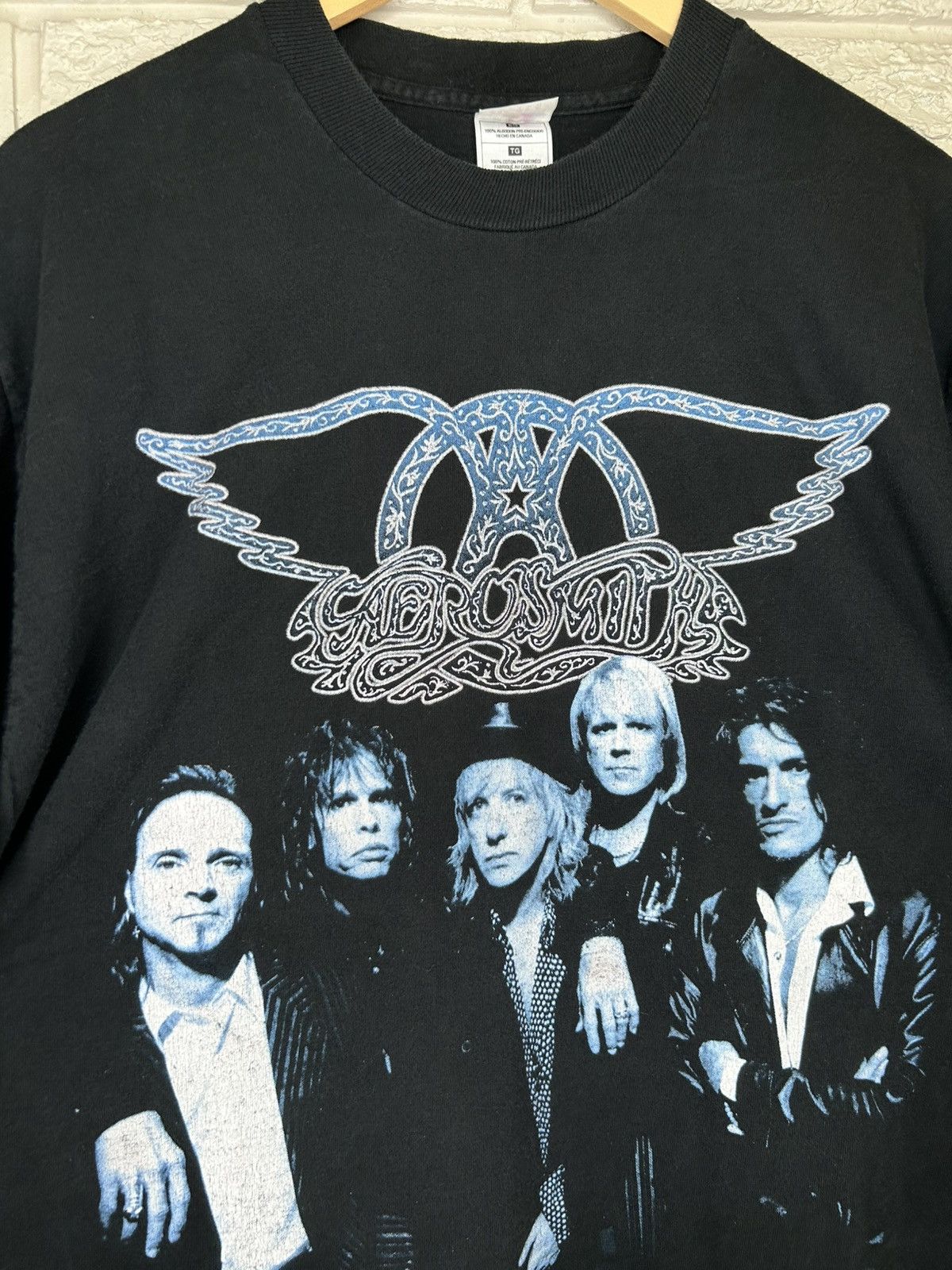 Vintage Vintage 1997 Aerosmith Nine Lives Tour T Shirt Size US XL / EU 56 / 4 - 3 Thumbnail