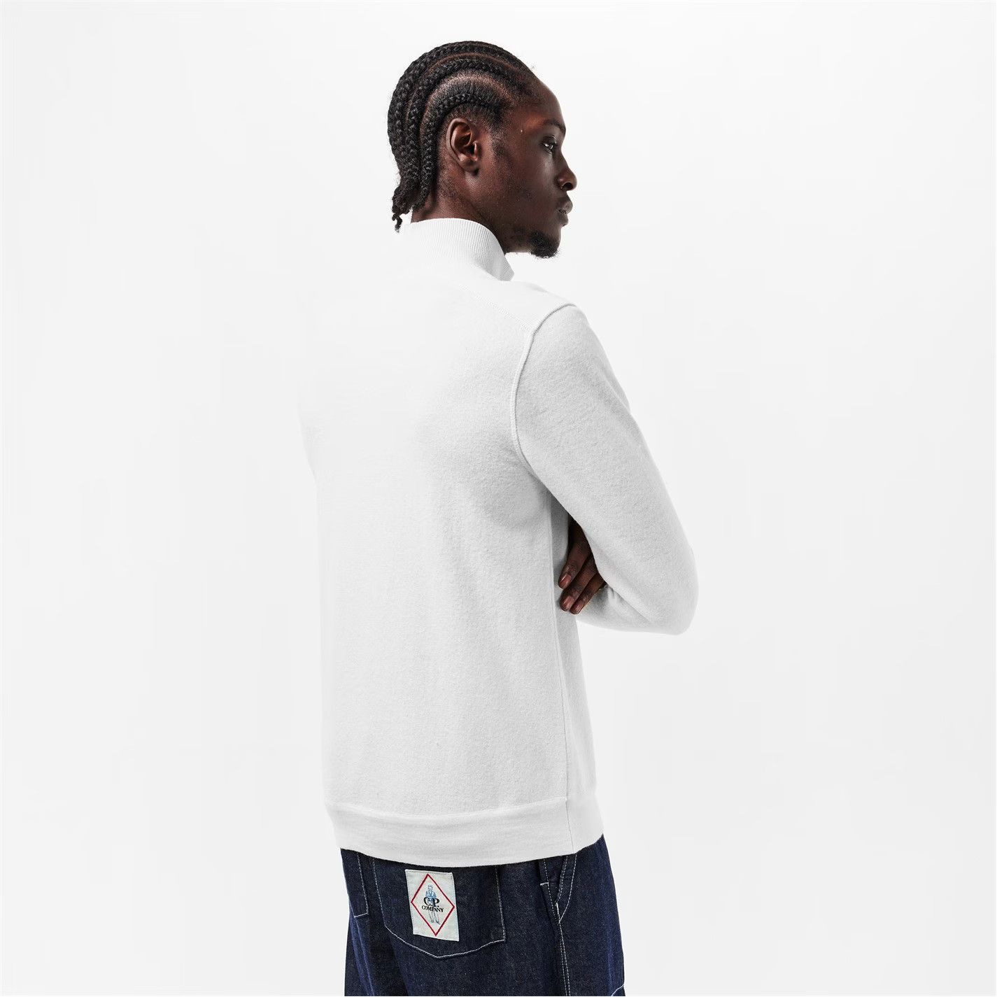 C.P. Company o1g2r1mq0426 Crew Neck Jumper in White Size US XXL / EU 58 / 5 - 3 Thumbnail