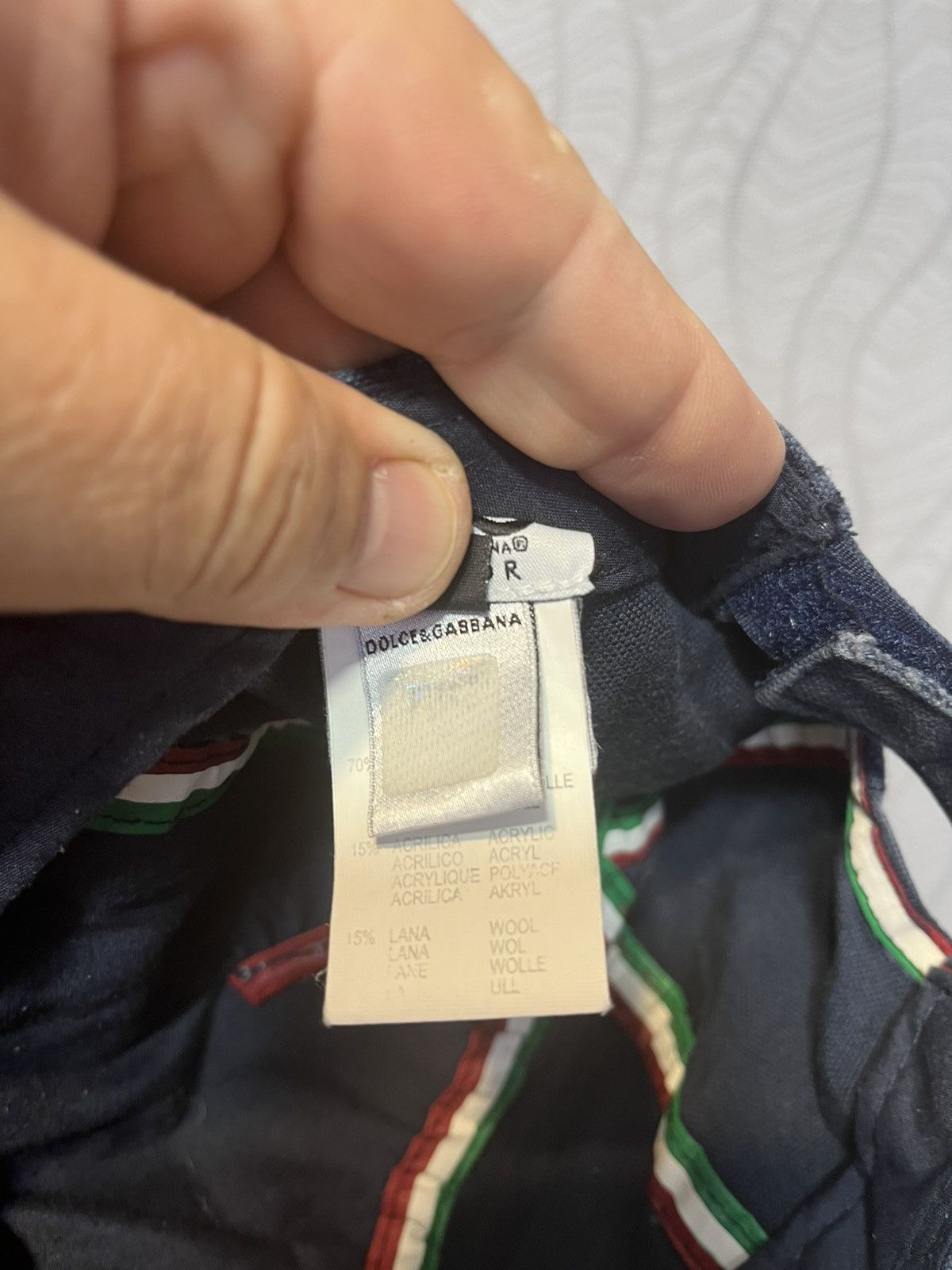 Dolce & Gabbana Dolce & Gabbana Junior Vintage Grey Avant Garde Cap Size 26 - 7 Thumbnail