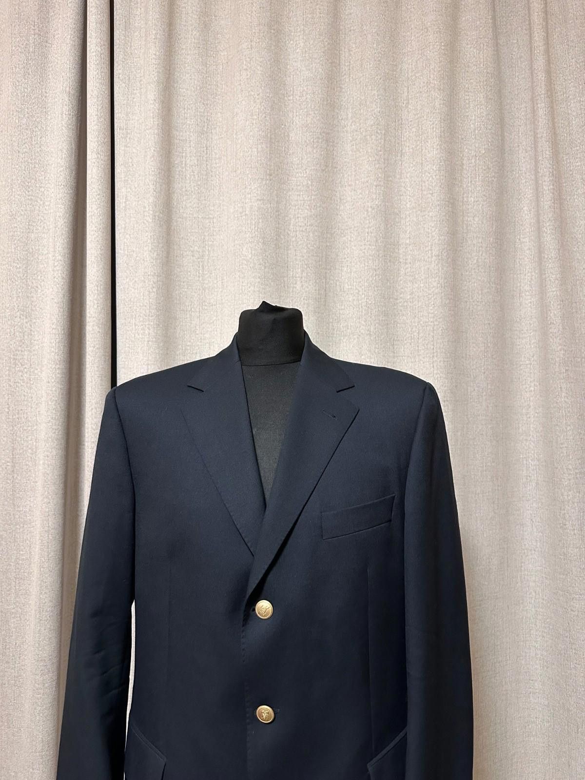 Burberry Burberry London Super 100 s Wool Blazer Jacket Gold Buttons Size 38R - 2 Thumbnail