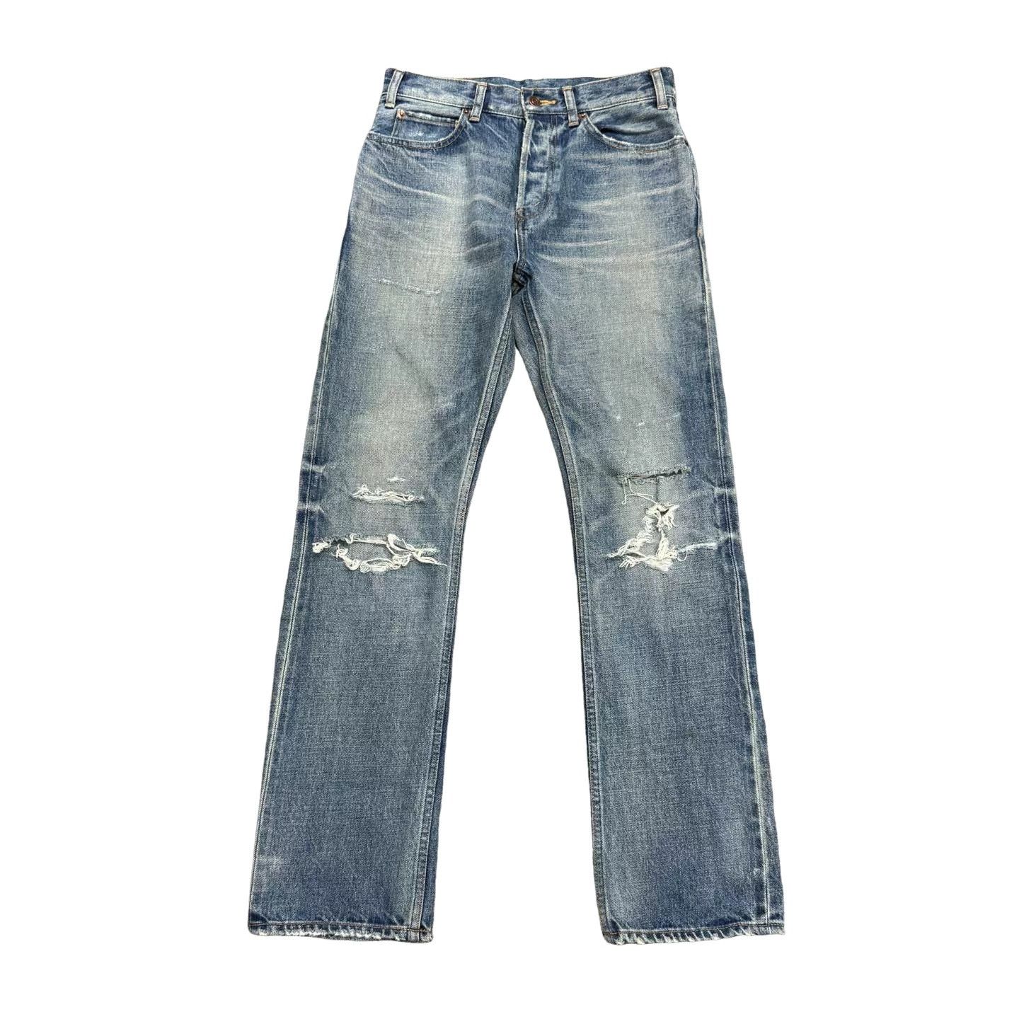 Celine CELINE Distressed Denim Jeans Size 28 Size US 28 / EU 44 - 1 Thumbnail
