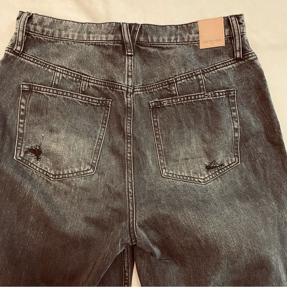 Free People New We the Free People CRVY Straight Shooter Distressed Bla Size 32" / US 10 / IT 46 - 9 Thumbnail
