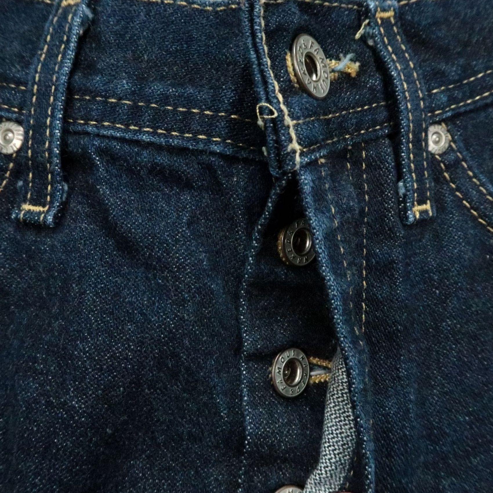 Vintage Naked & Famous Denim Jeans Mens 32x30 Dry Broken Twill Weird Guy Denim Shirt? Size US 32 / EU 48 - 5 Thumbnail