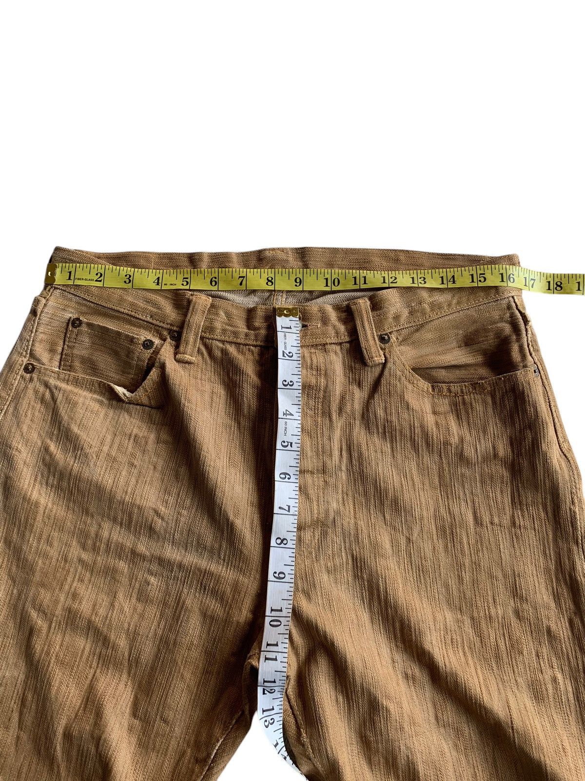 Kapital RARE ETERNAL SELVEDGE BUTTON FLY JAPANESE DENIM Size US 33 - 22 Thumbnail