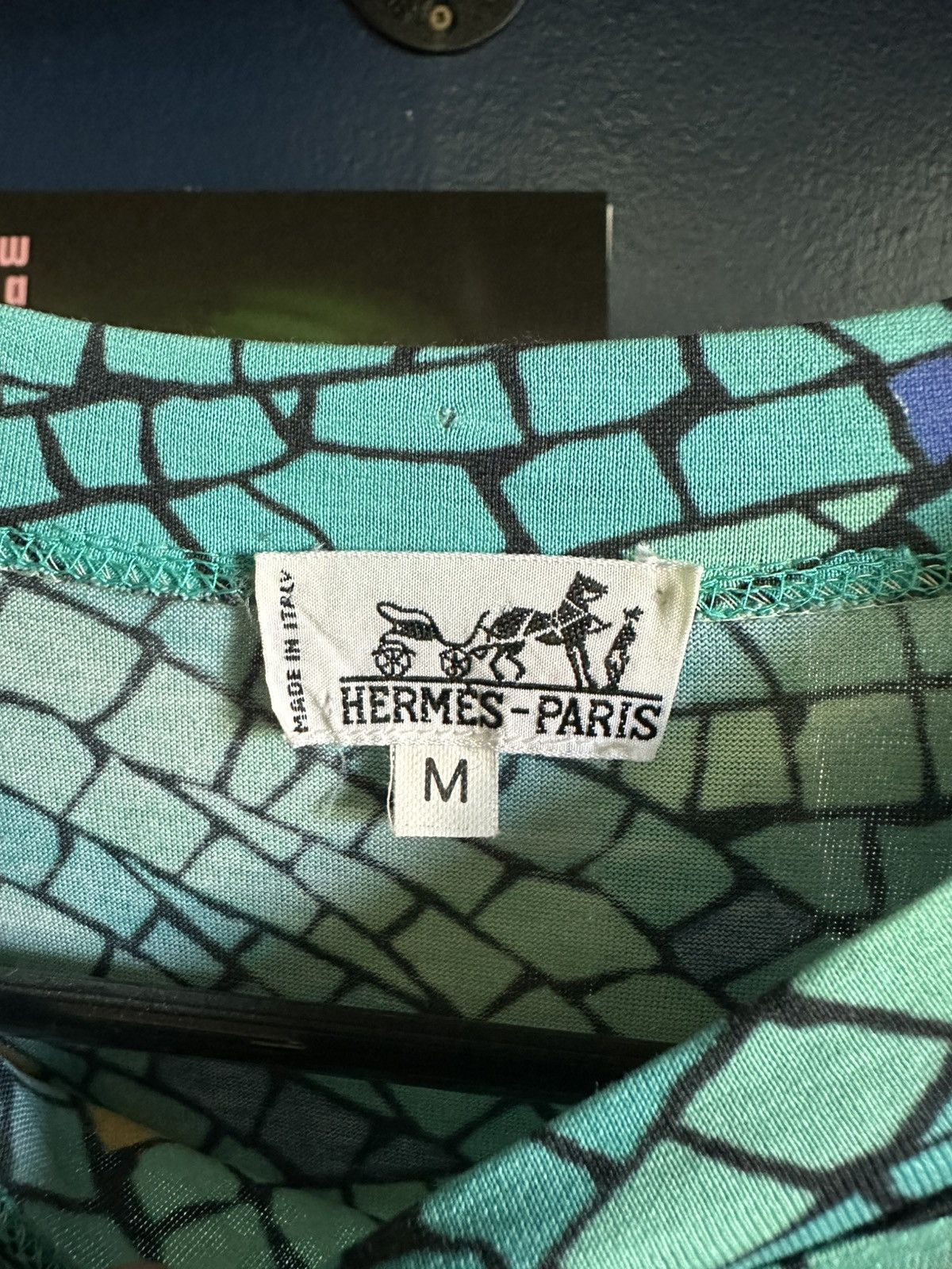 Hermes Mosaic Hermes Tee Size US M / EU 48-50 / 2 - 7 Thumbnail
