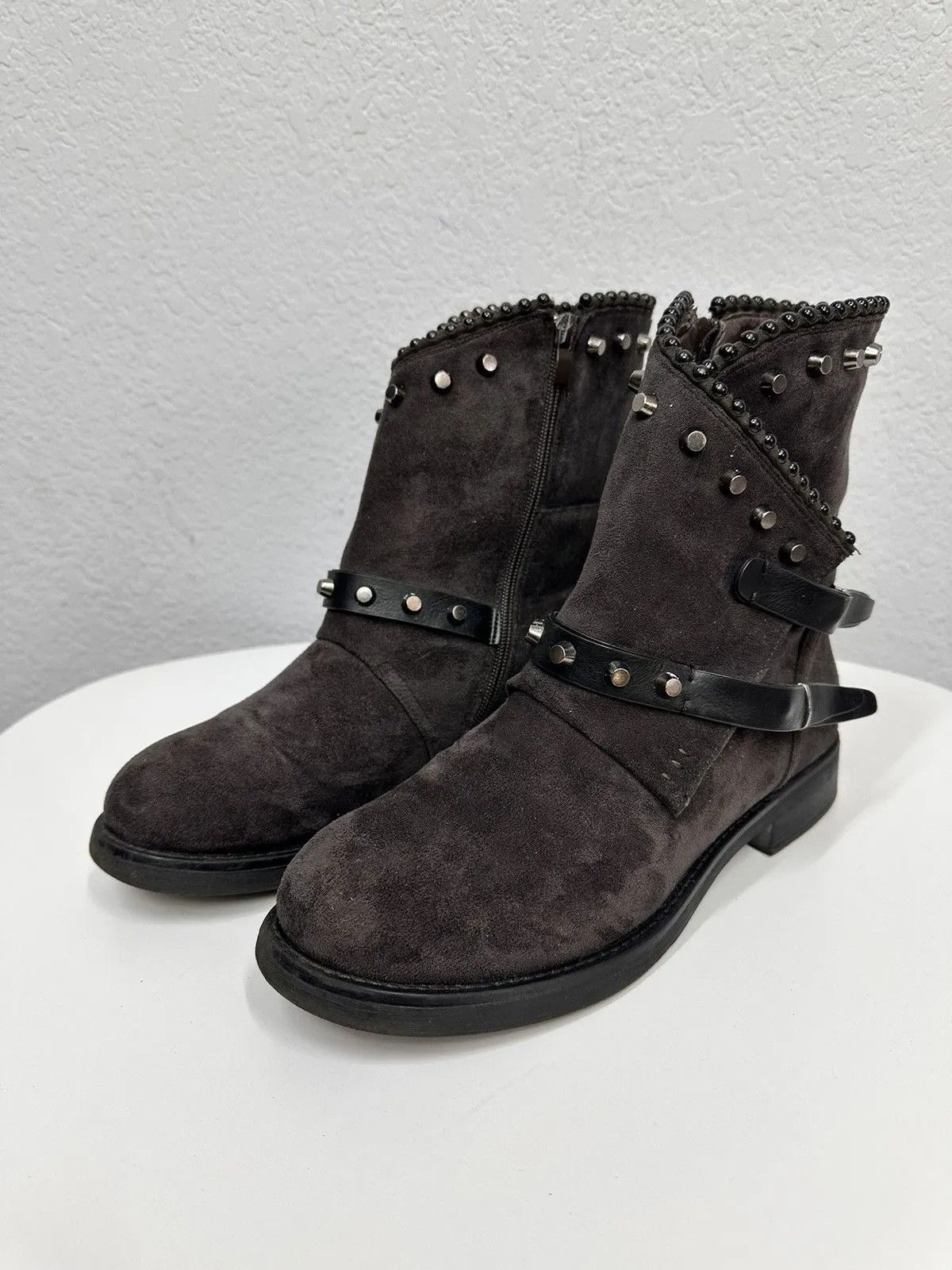 Hedi Slimane Vintage Leather Boots Avant Garde AS 98 Rick Owens Ankle Y2K Size US 7 / EU 40 - 5 Thumbnail