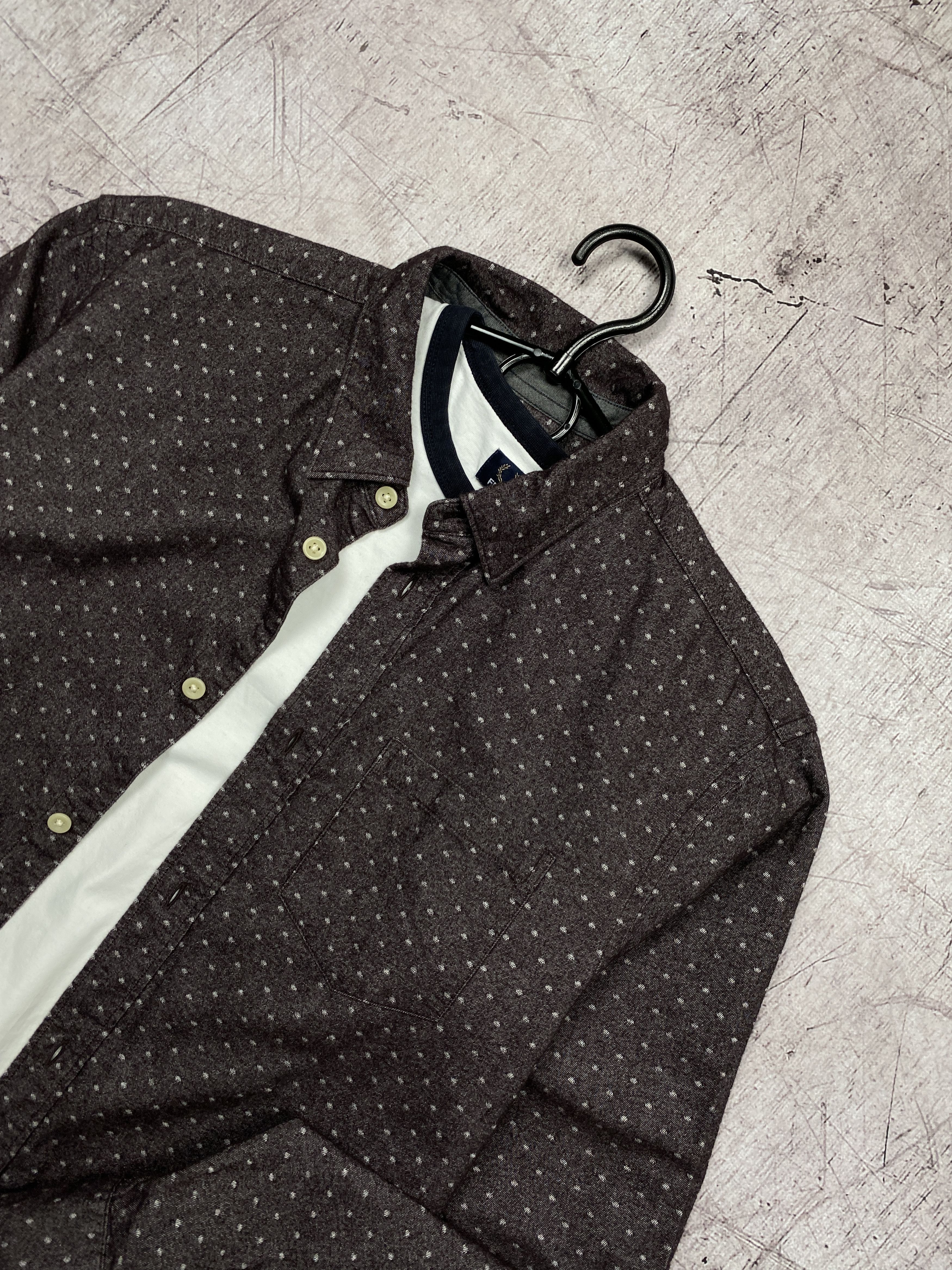 Allsaints × Flannel Allsaints Flannel Vintage Cresco Mens Long Sleeve Shirt Size US S / EU 44-46 / 1 - 2 Thumbnail