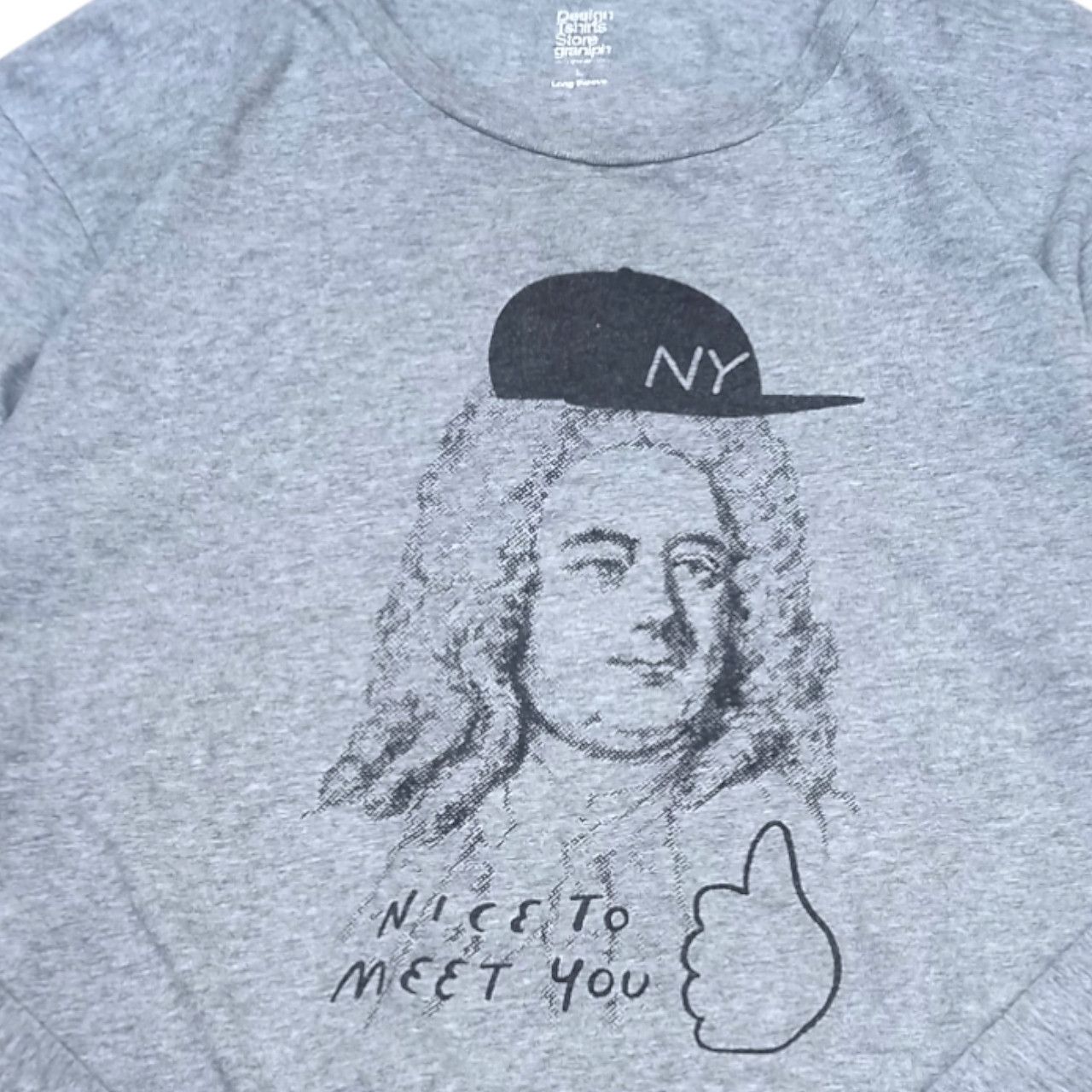 Japanese Brand Graniph Japanese Brand Isaac Newton Humor Parody LS Size US L / EU 52-54 / 3 - 2 Thumbnail