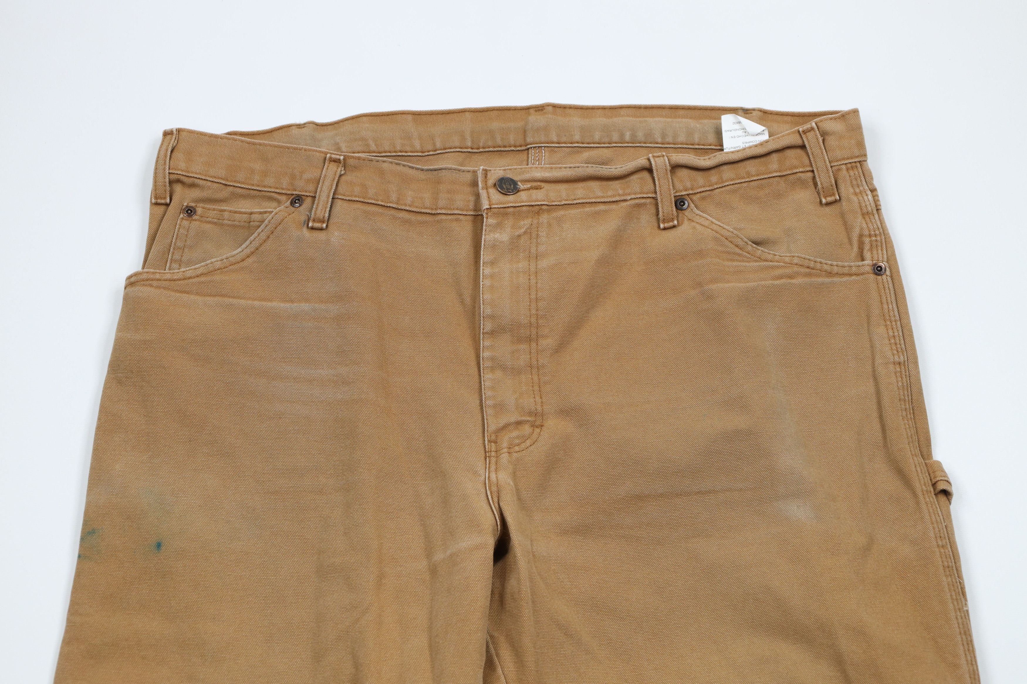 Dickies × Vintage Vintage Y2K Dickies Wide Leg Dungaree Pants Duck Brown Size US 38 / EU 54 - 2 Thumbnail