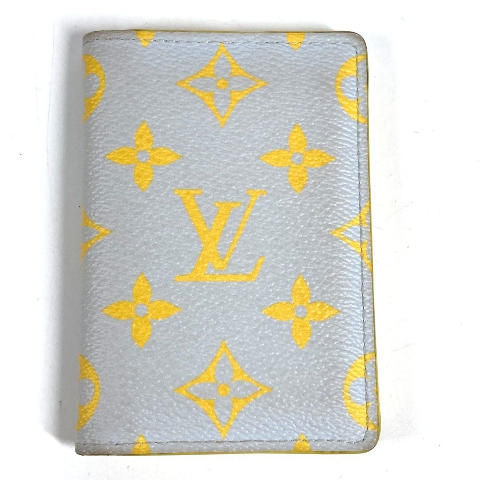 Louis Vuitton LOUIS VUITTON M14769 Monogram Organizer de Poche Bi-fold Pass Case/Business Card Holder/Card Case Leather Men's/Women's Gray Size ONE SIZE - 1 Thumbnail