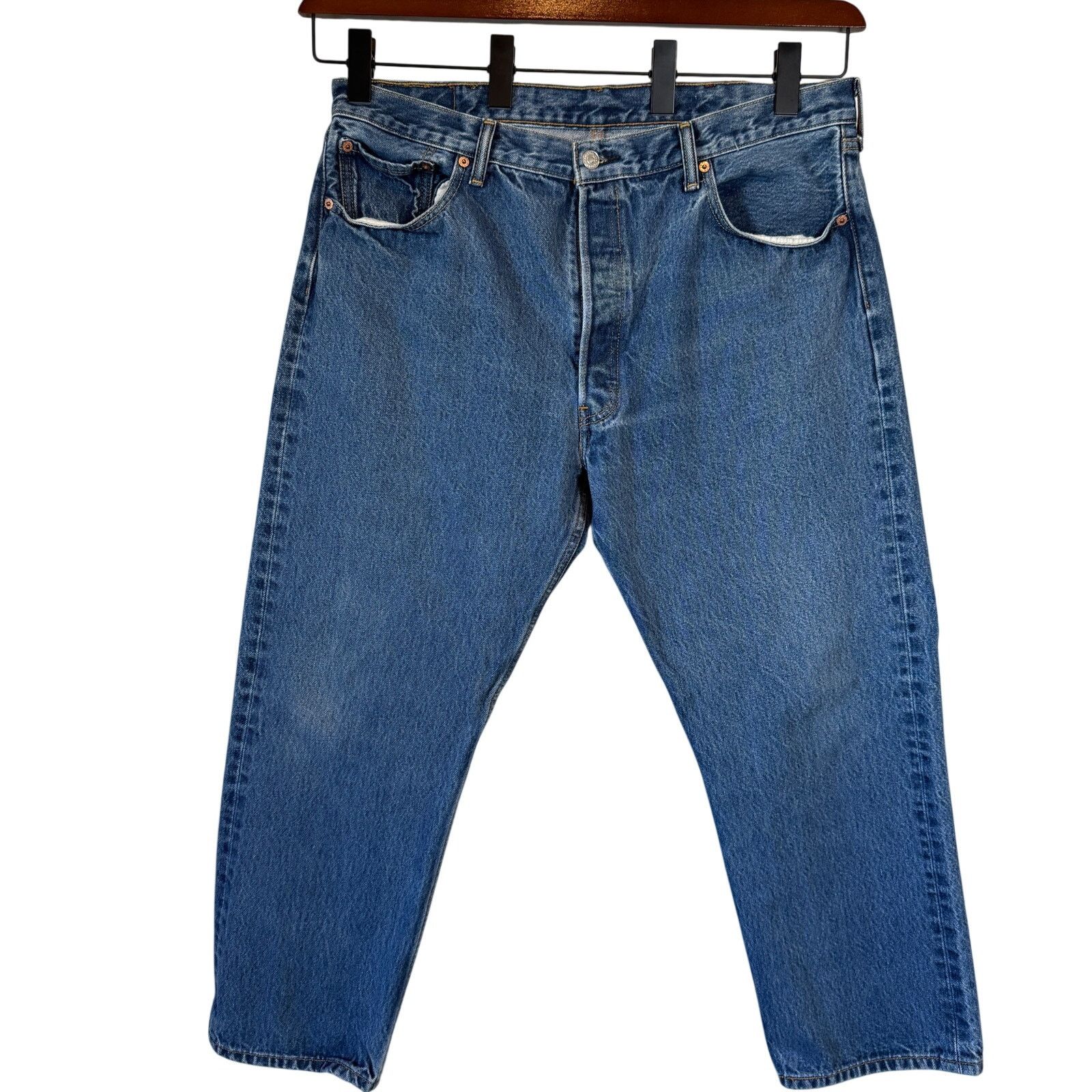 Levi's Archive Levi’s 501 Rigid Denim 40x30 Unisex Baggy Skater Size US 40 / EU 56 - 1 Thumbnail
