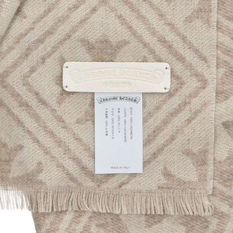 Chrome Hearts Chrome Hearts Cashmere All-over Pattern Stole Size ONE SIZE - 2 Thumbnail