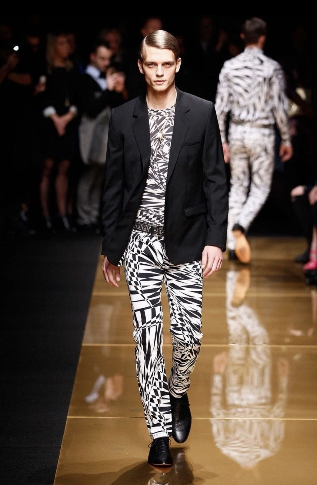 H&M × Kenzo Runway! 2011 Versace x H&M Zebra Abstract Denim Pants Sz 30 Size US 30 / EU 46 - 1 Thumbnail