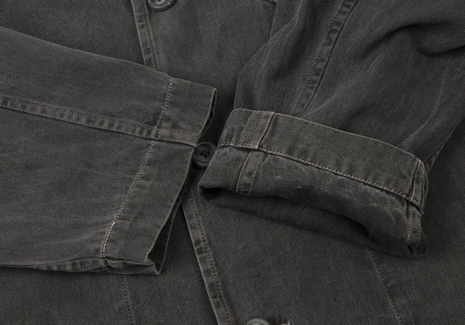 Issey Miyake Band Collar Duck Work Jacket in Charcoal L Size US L / EU 52-54 / 3 - 7 Thumbnail