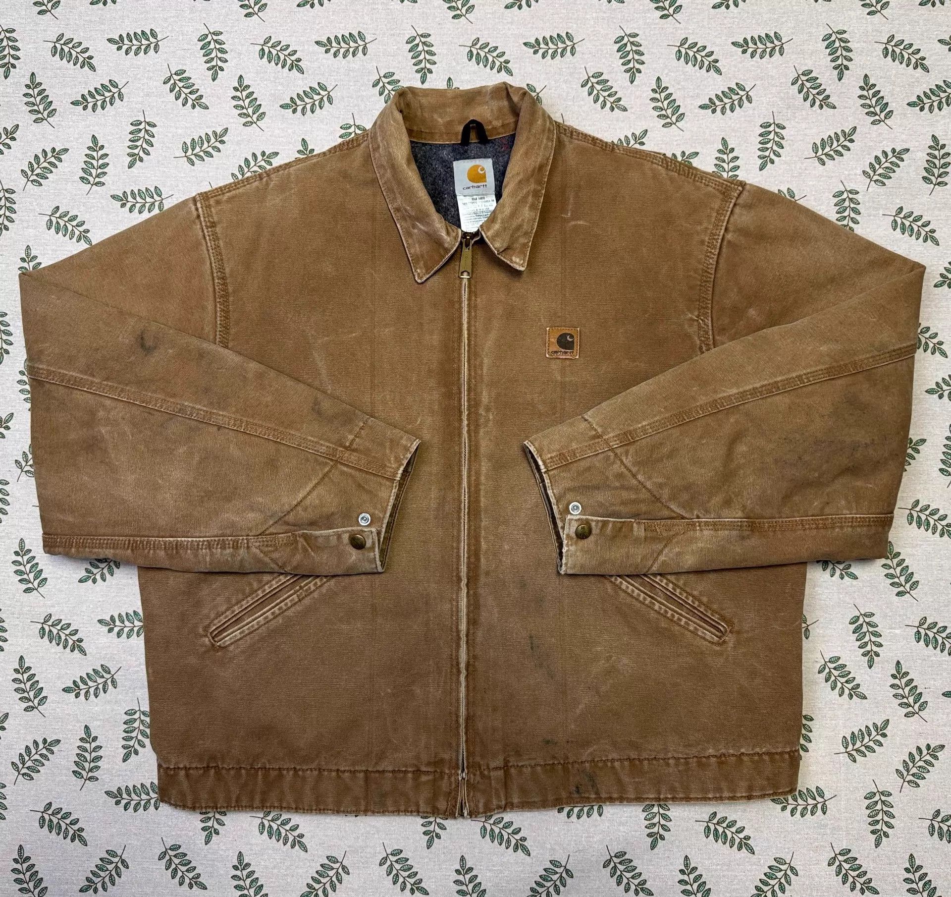 Carhartt Vintage Carhartt J146 Detroit Jacket Brown XL Size US XL / EU 56 / 4 - 1 Thumbnail