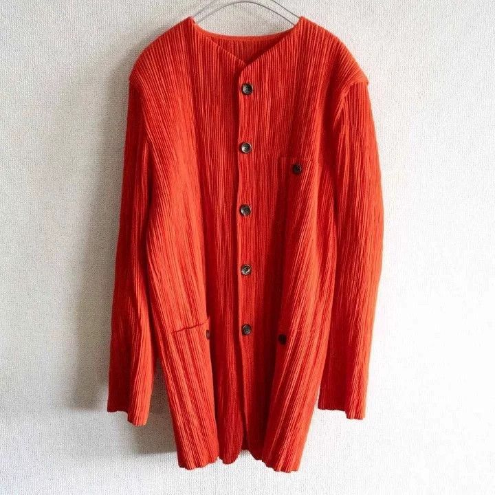 Issey Miyake issey miyake size:m Orange pleated pants Size 42" / US 20 - 2 Thumbnail