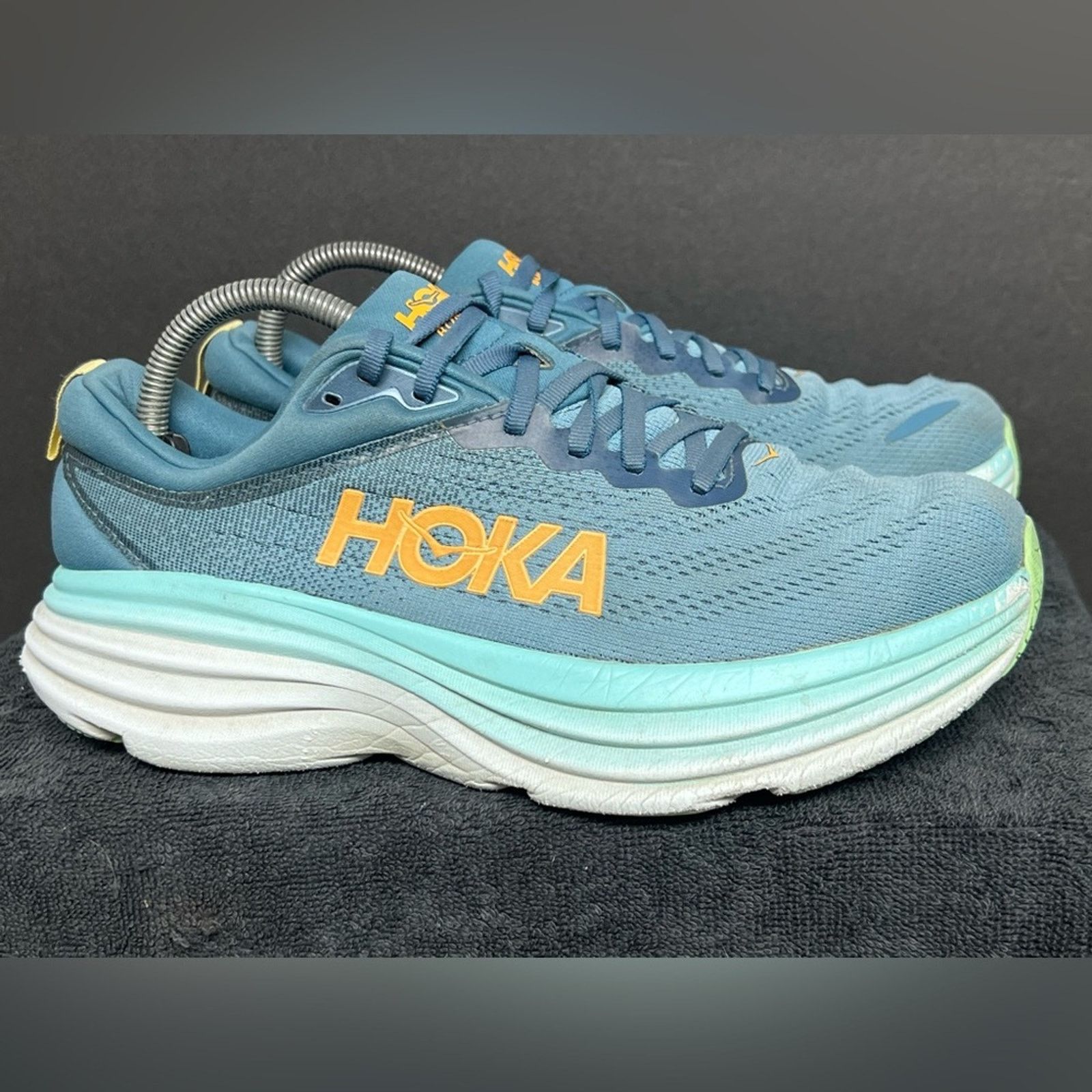 Hoka Hoka One One Bondi 8 Men's Running Shoes 8.5 D Light Blue Size US 8.5 / EU 41-42 - 2 Thumbnail