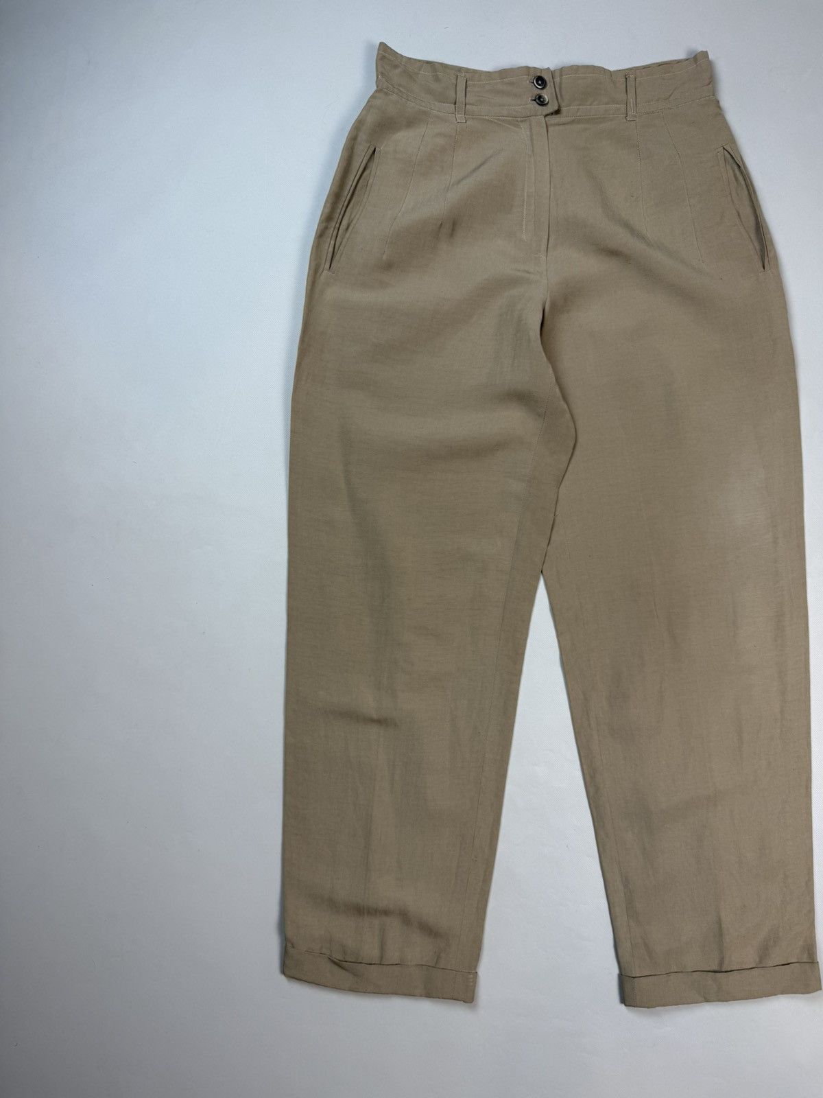 Jil Sander Jil Sander VTG Linen / Silk High Rise Dress Pants Trousers Size 28" / US 6 / IT 42 - 2 Thumbnail