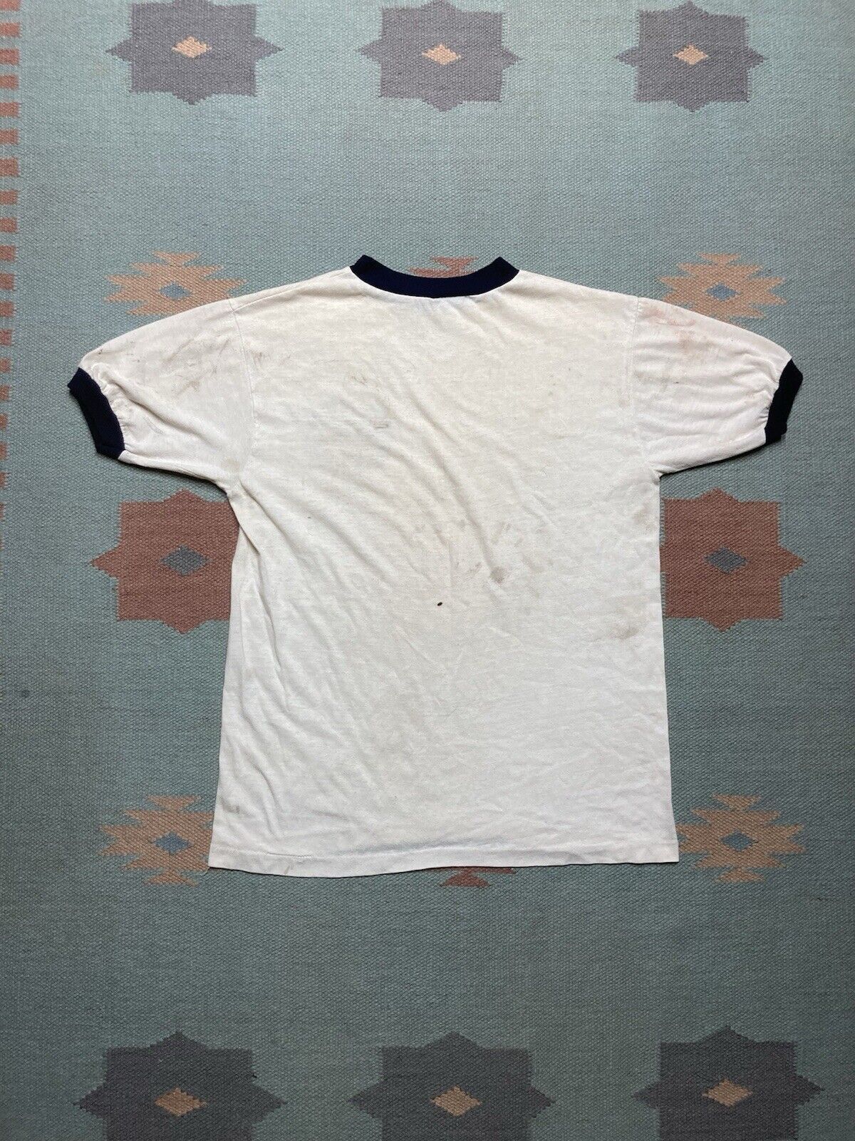 Vintage 70s ringer t shirt Boy Scouts Camp Tapico stain distressed L Size US L / EU 52-54 / 3 - 7 Thumbnail