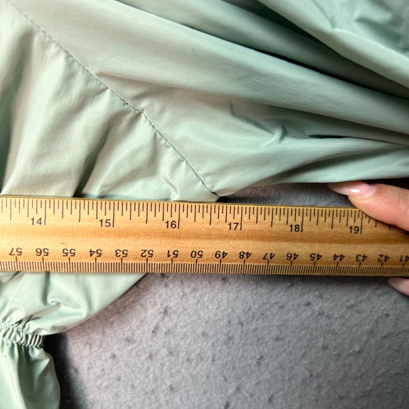 Zara Zara Blouse Shirt Womens XS Mint Green Long Sleeve Smocked Waist Peplum Puff Sleeve Solid Casual Size XS / US 0-2 / IT 36-38 - 5 Thumbnail