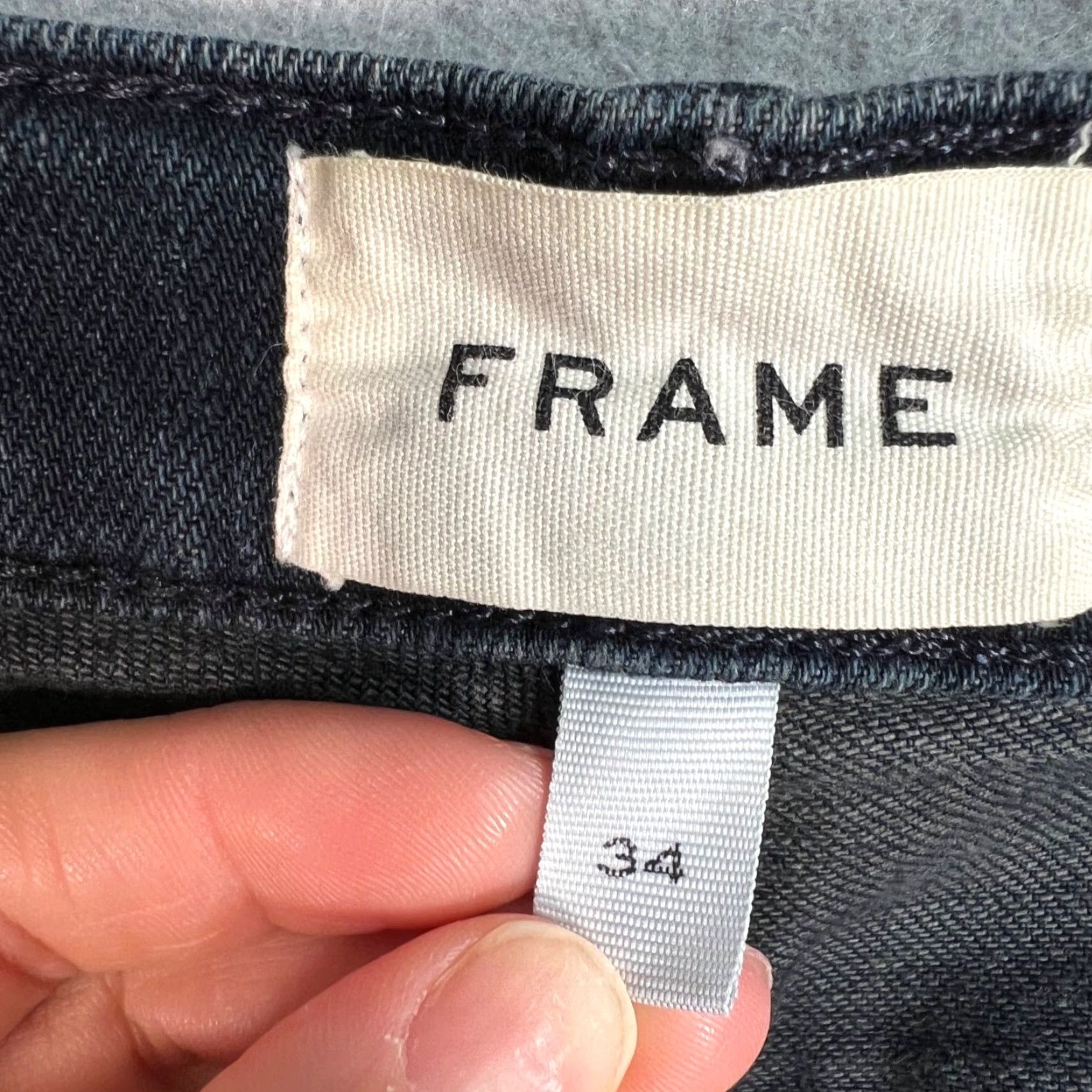 Frame FRAME Jeans Mens Size 34 Skinny Blue Denim Cotton Blend Size US 34 / EU 50 - 3 Thumbnail